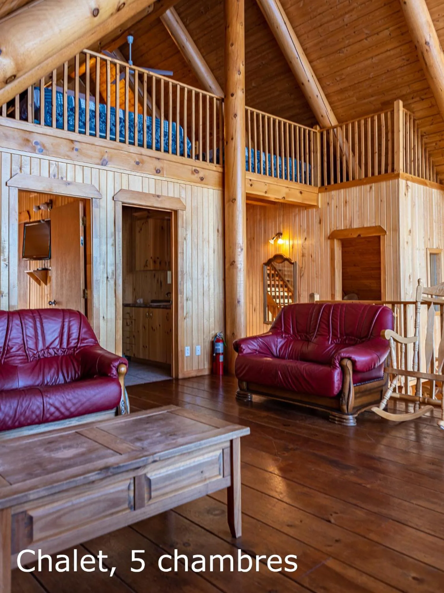 Living room in Chalets et Spa Lac Saint-Jean