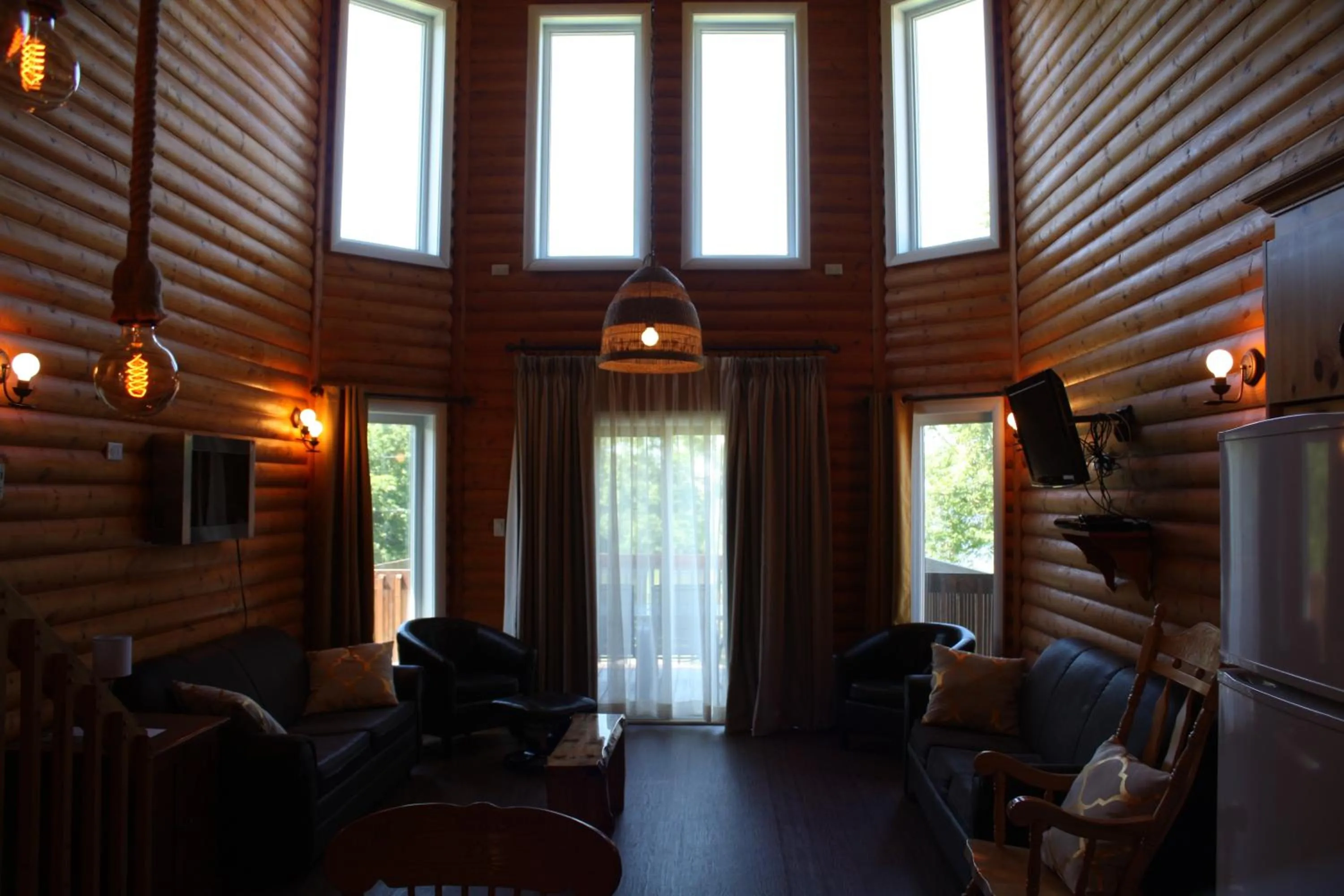 Living room in Chalets et Spa Lac Saint-Jean
