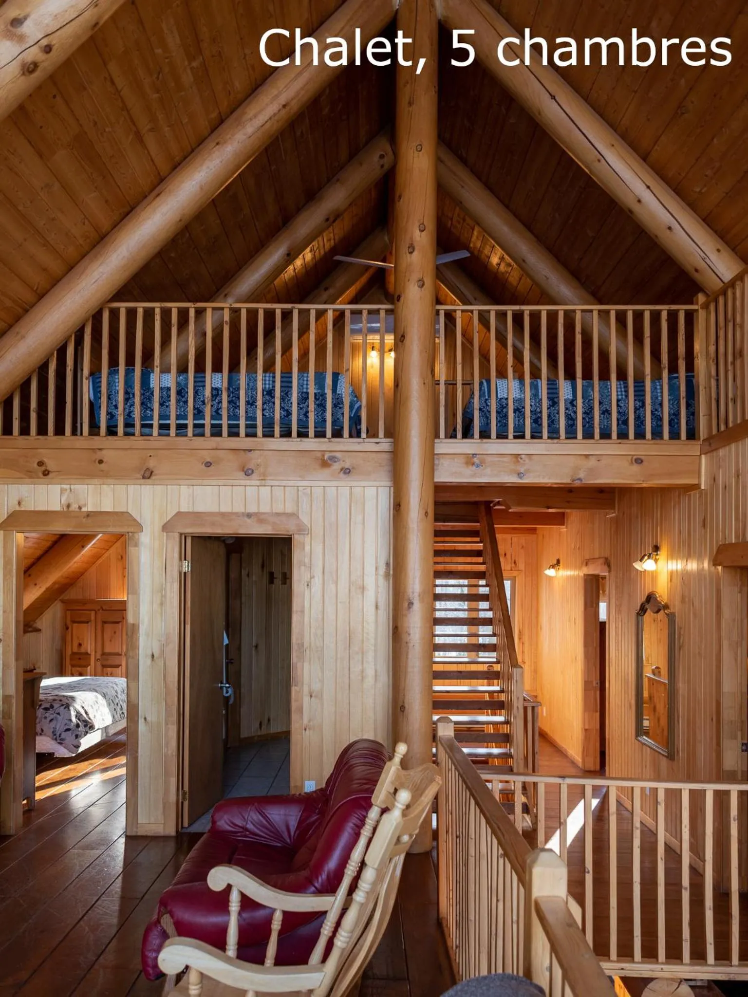 Living room in Chalets et Spa Lac Saint-Jean