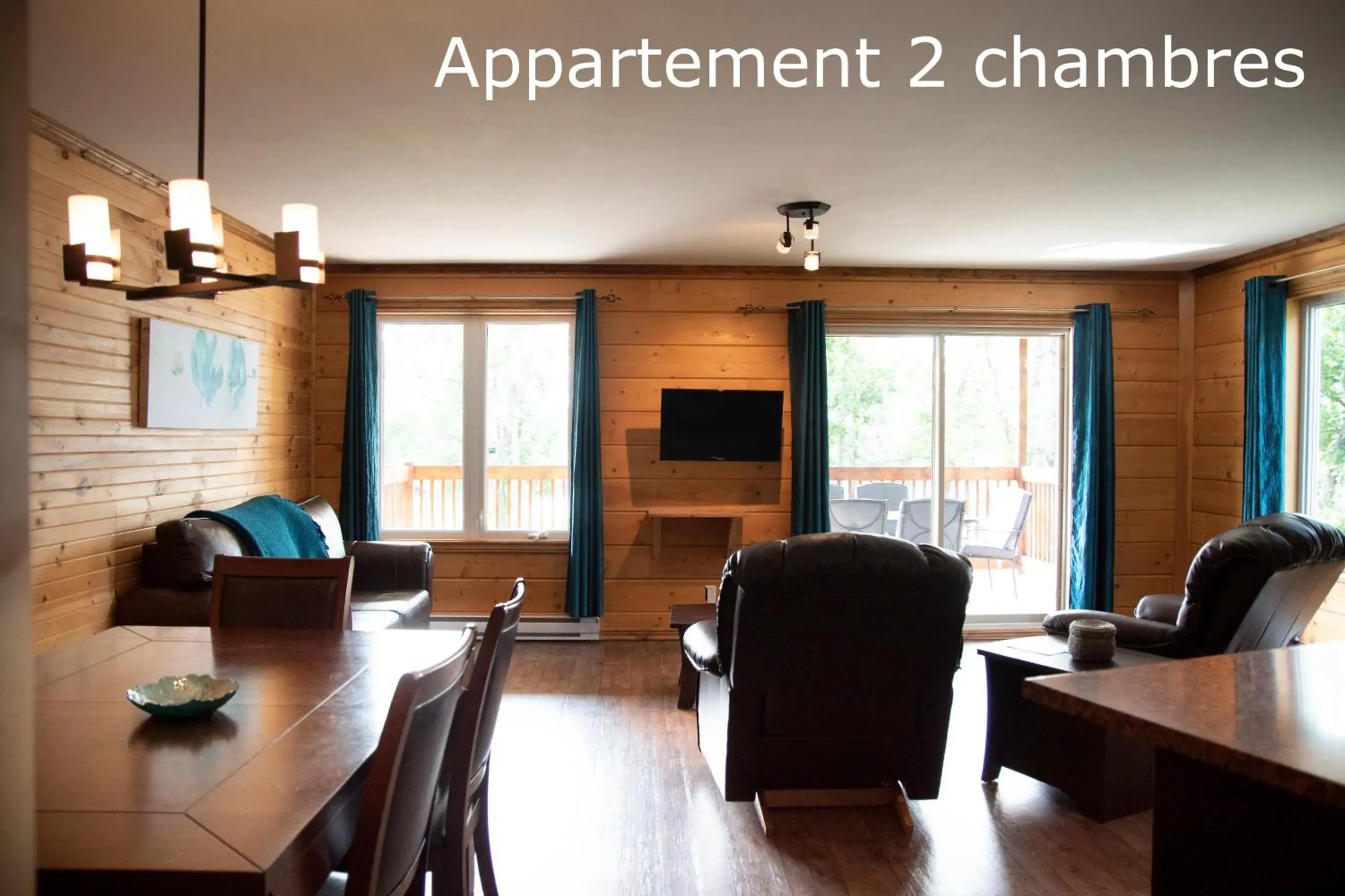 Two-Bedroom Apartment in Chalets et Spa Lac Saint-Jean Two-Bedroom Apartment in Chalets et Spa Lac Saint-Jean