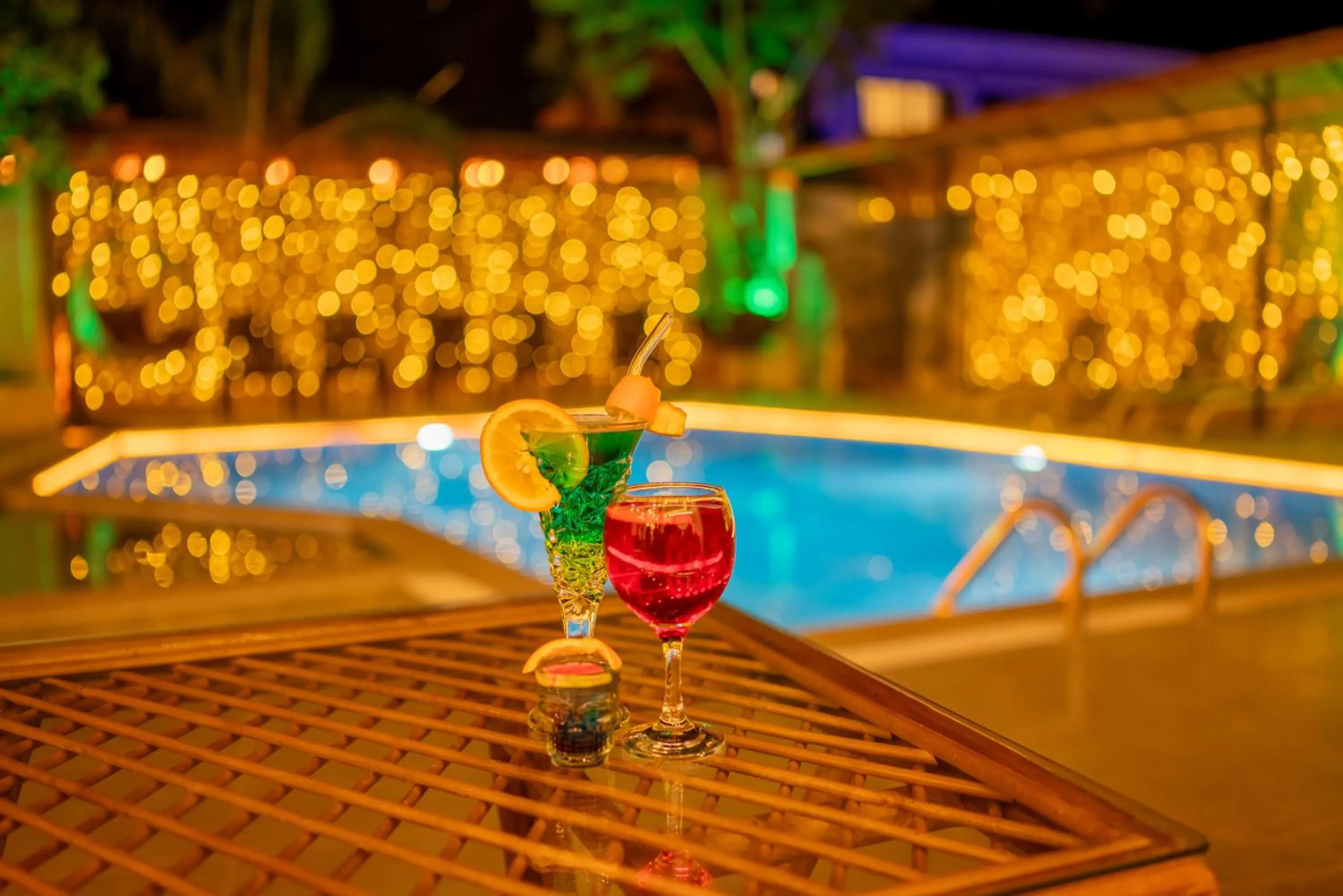 Night, Swimming Pool in Arikan Inn Hotel