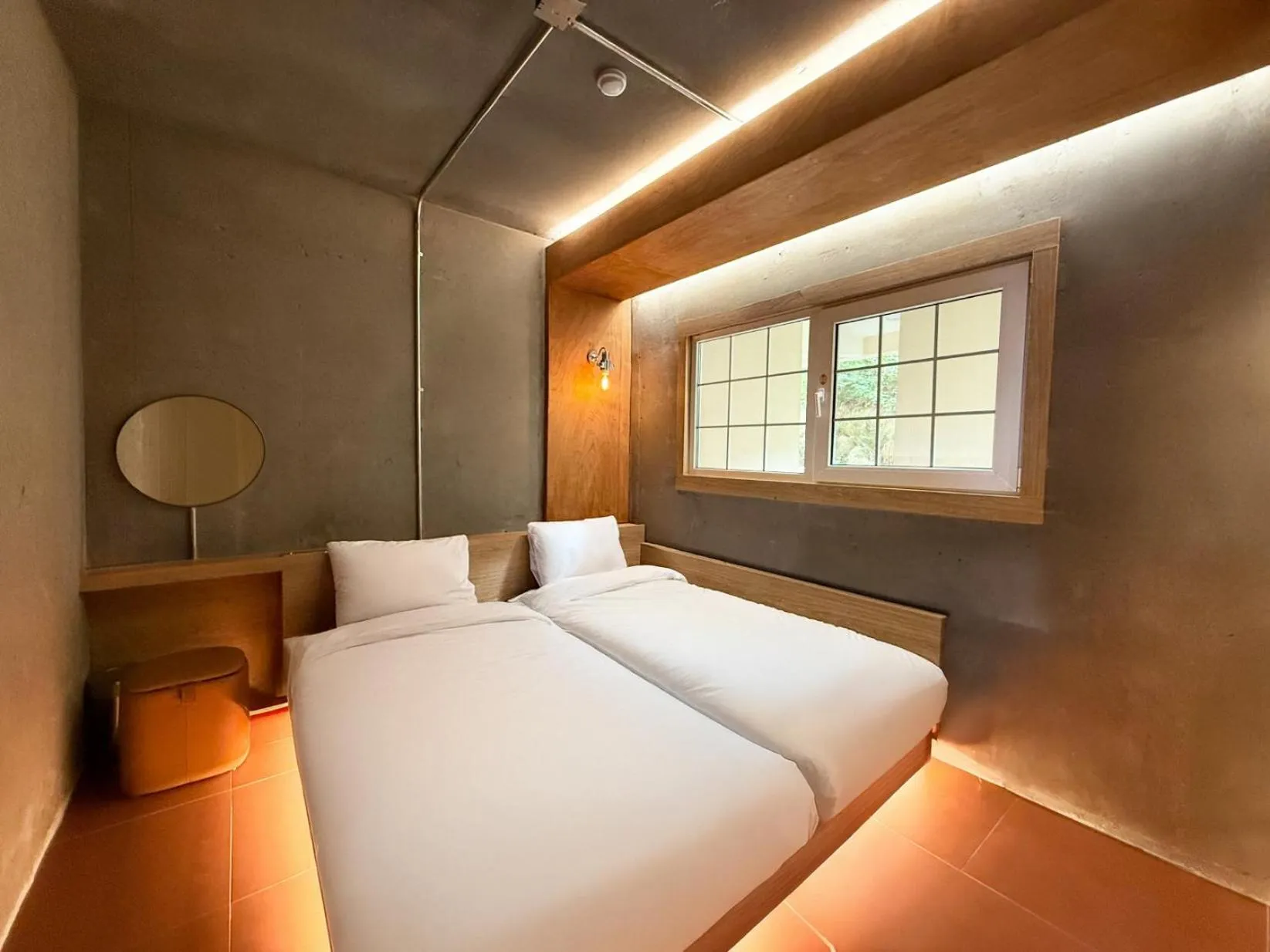 Bed in Gyeongju Mauna Ocean Resort