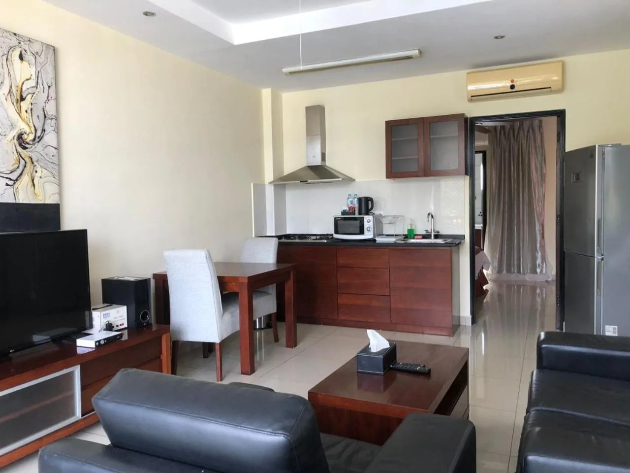 Kitchen or kitchenette in Palm Beach Hotel Dili