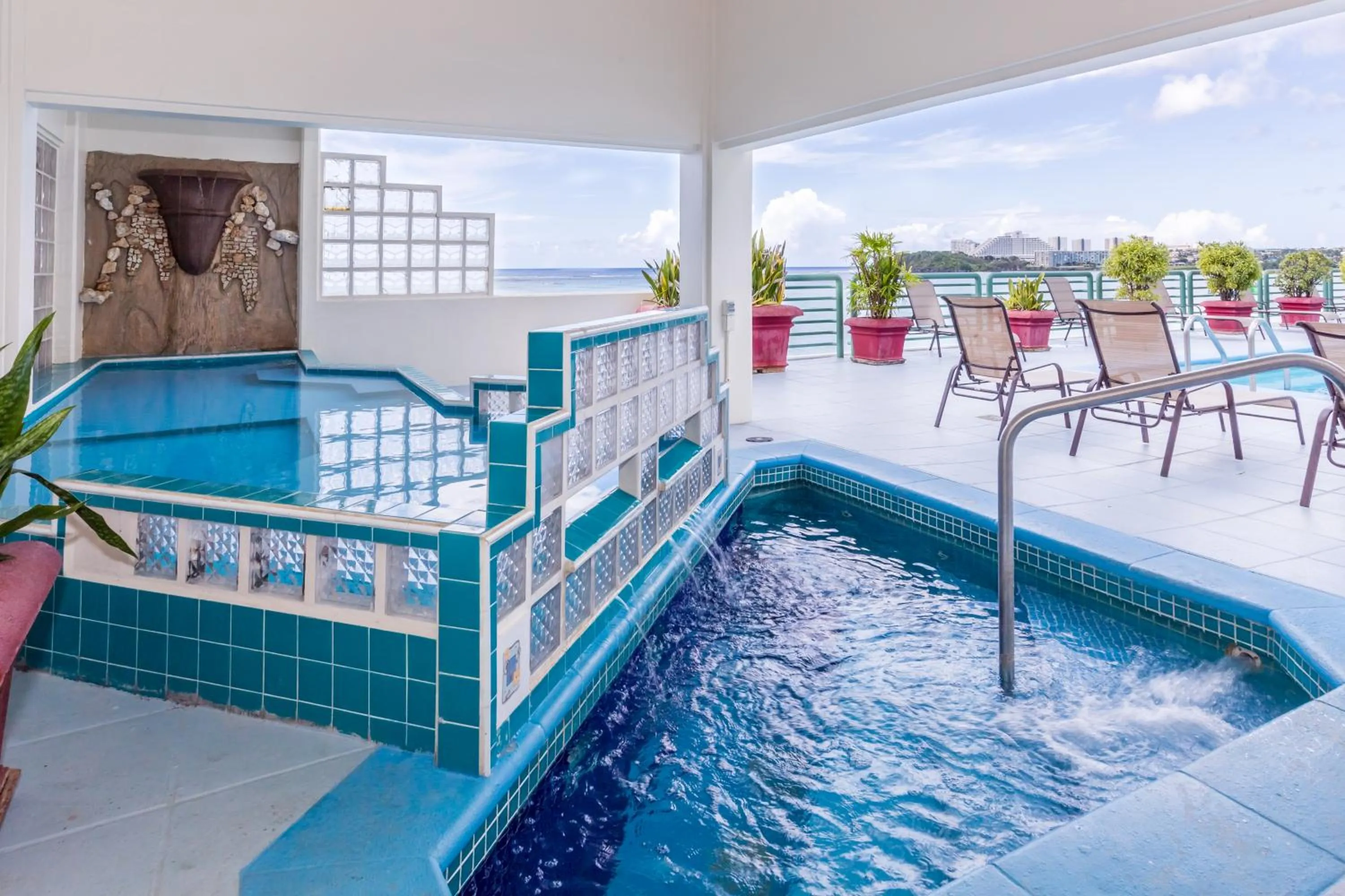 Swimming pool in Alupang Beach Tower