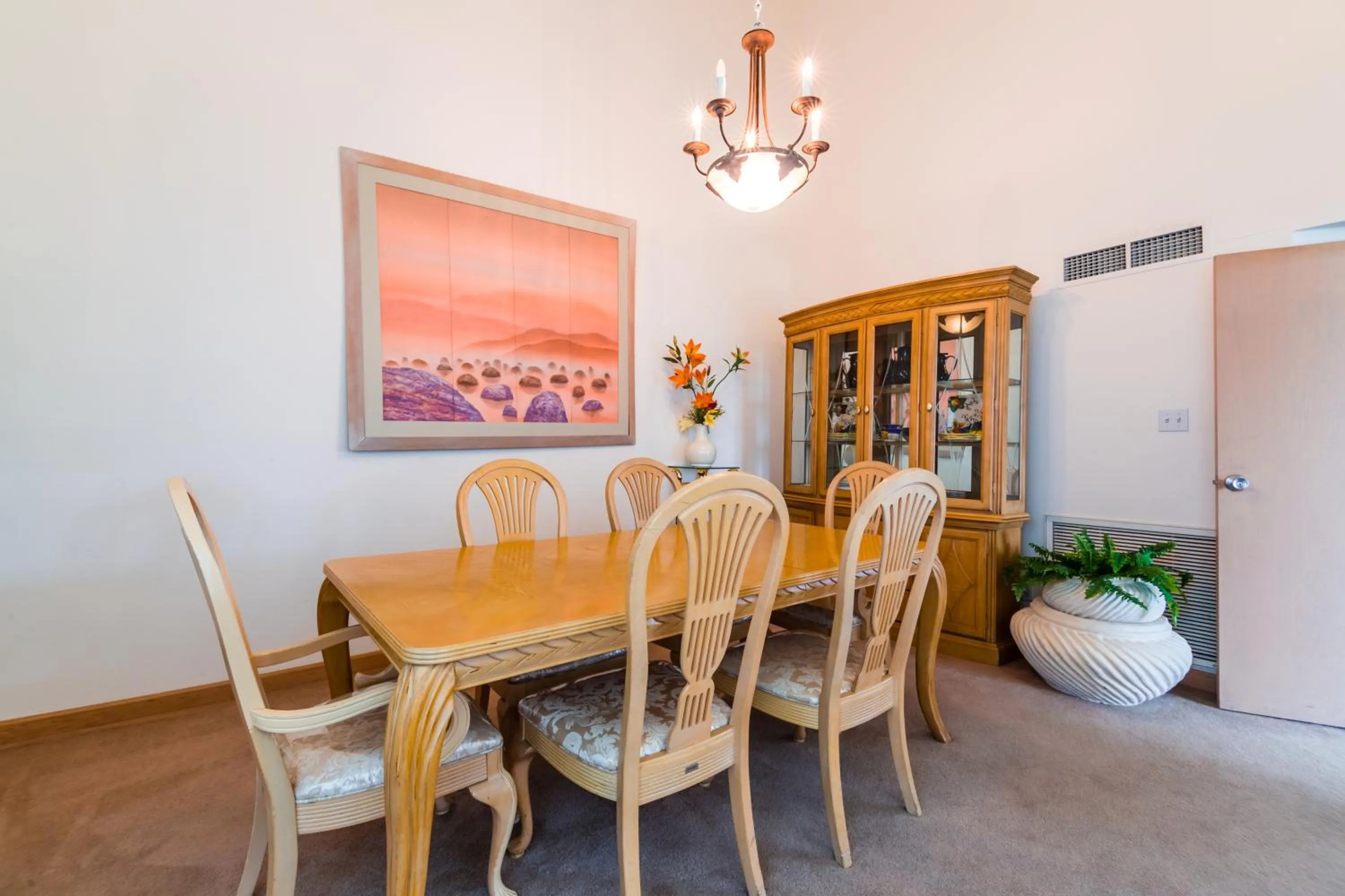 Dining area in Alupang Beach Tower