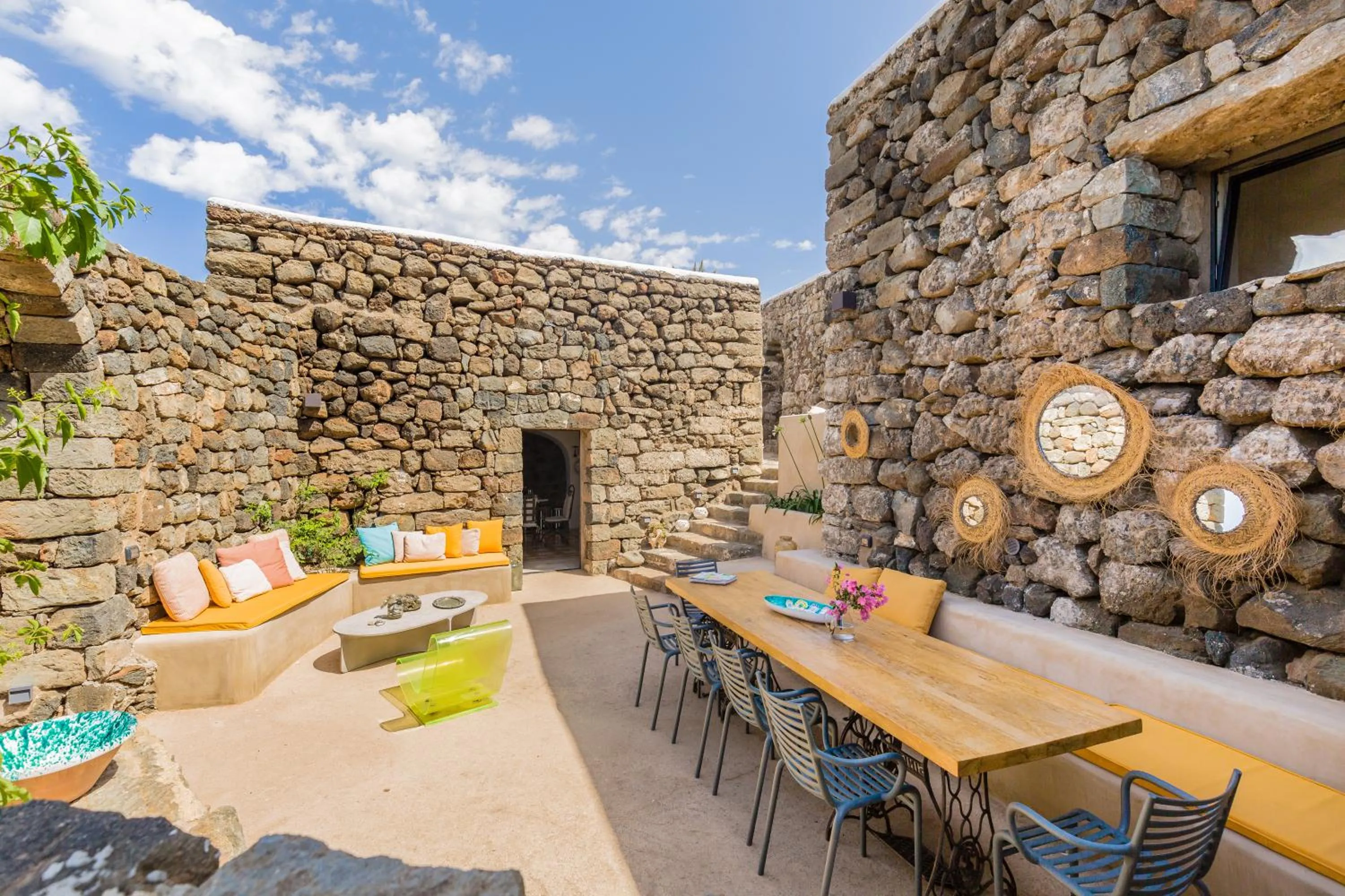 Living room in Dammusi Aloe
