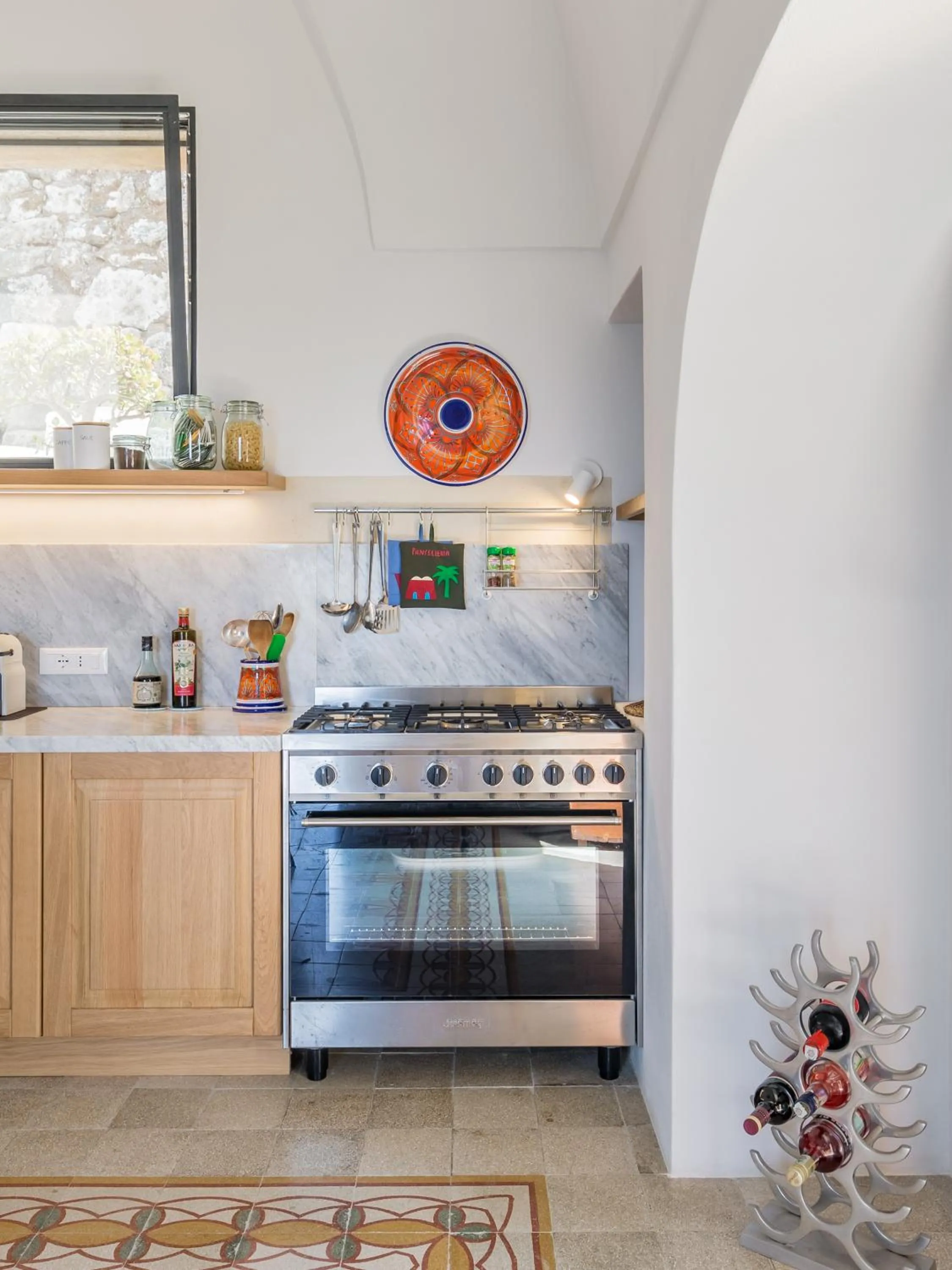 Kitchen or kitchenette in Dammusi Aloe