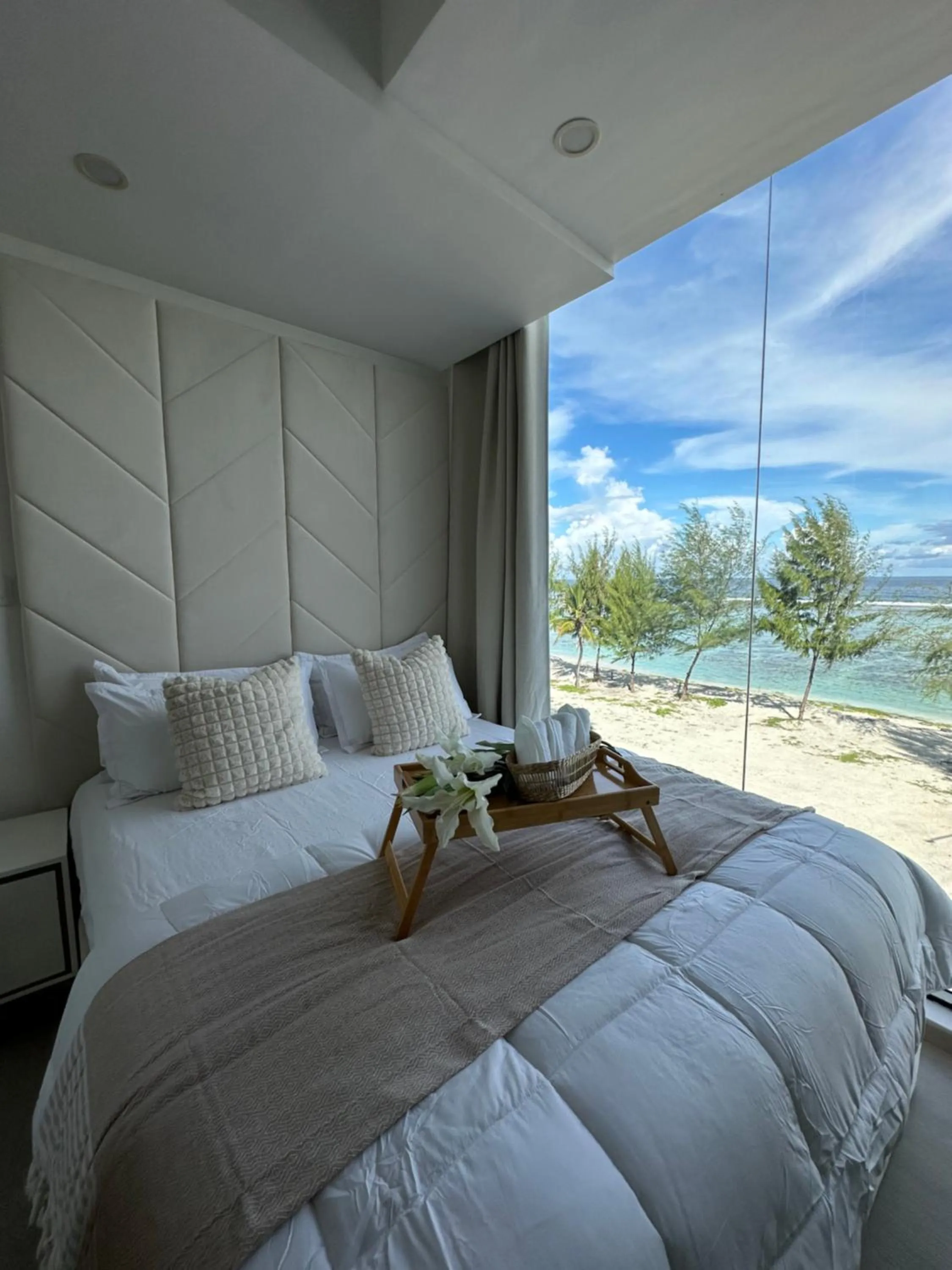 Bed in Lazzlla beach front apartments