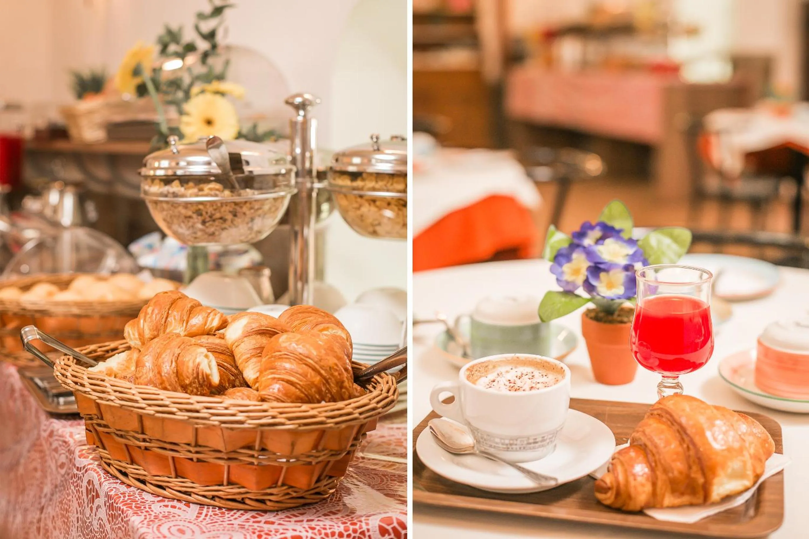 Continental breakfast in Hotel Arno Bellariva