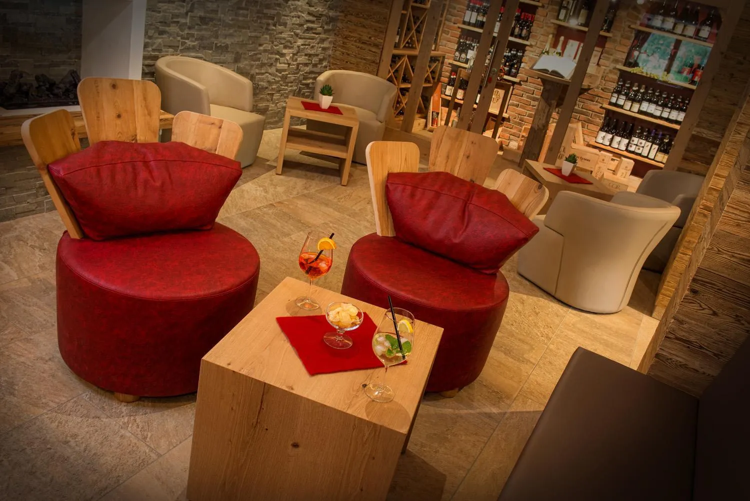 Lounge or bar in Passo Sella Dolomiti Mountain Resort