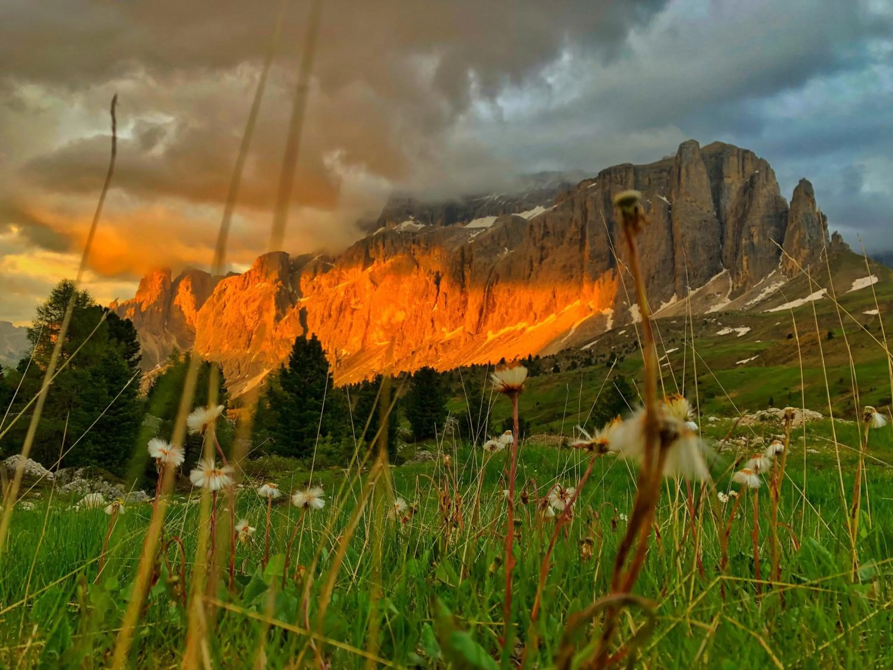 Natural landscape in Passo Sella Dolomiti Mountain Resort