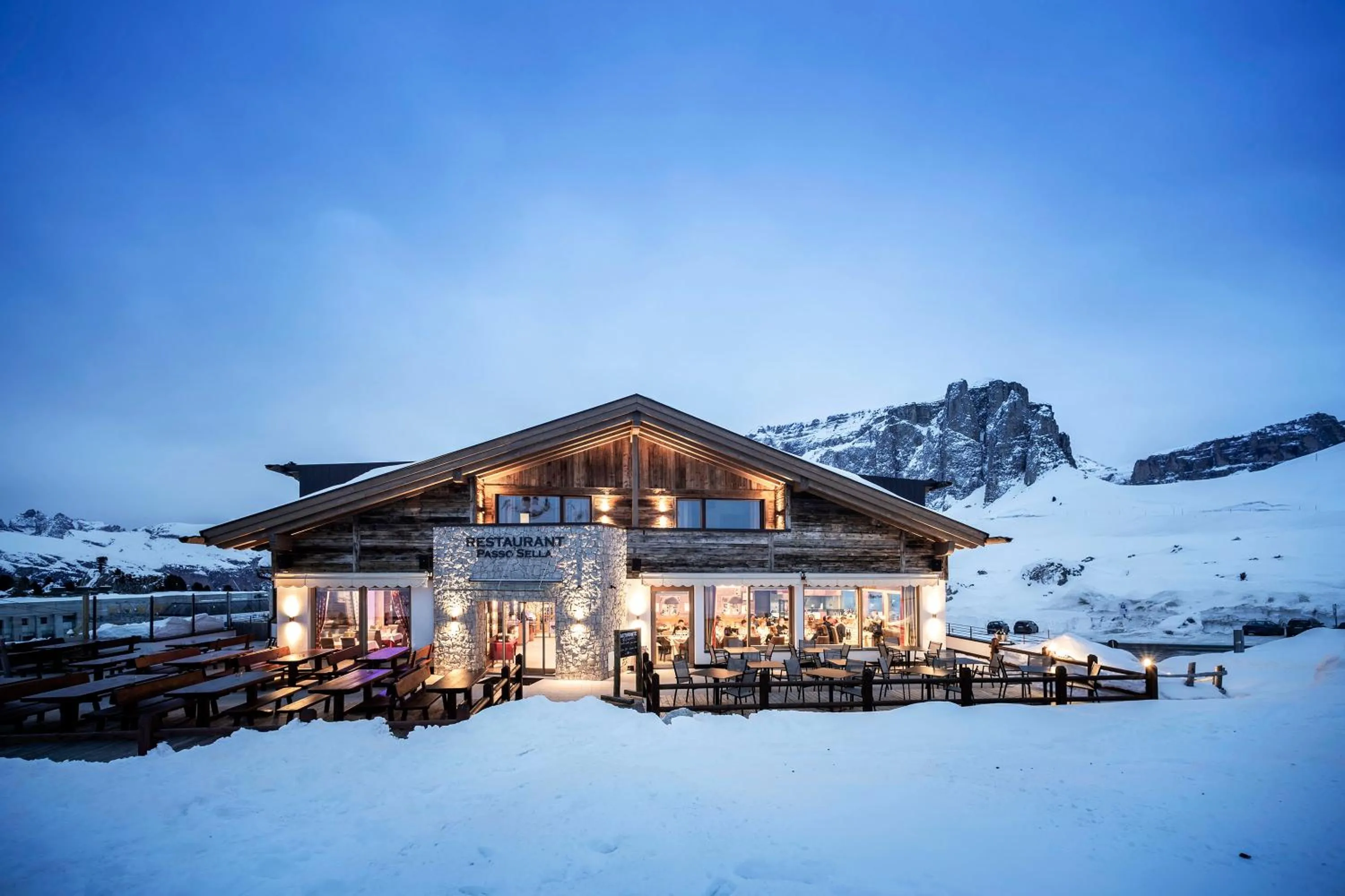 Property building in Passo Sella Dolomiti Mountain Resort