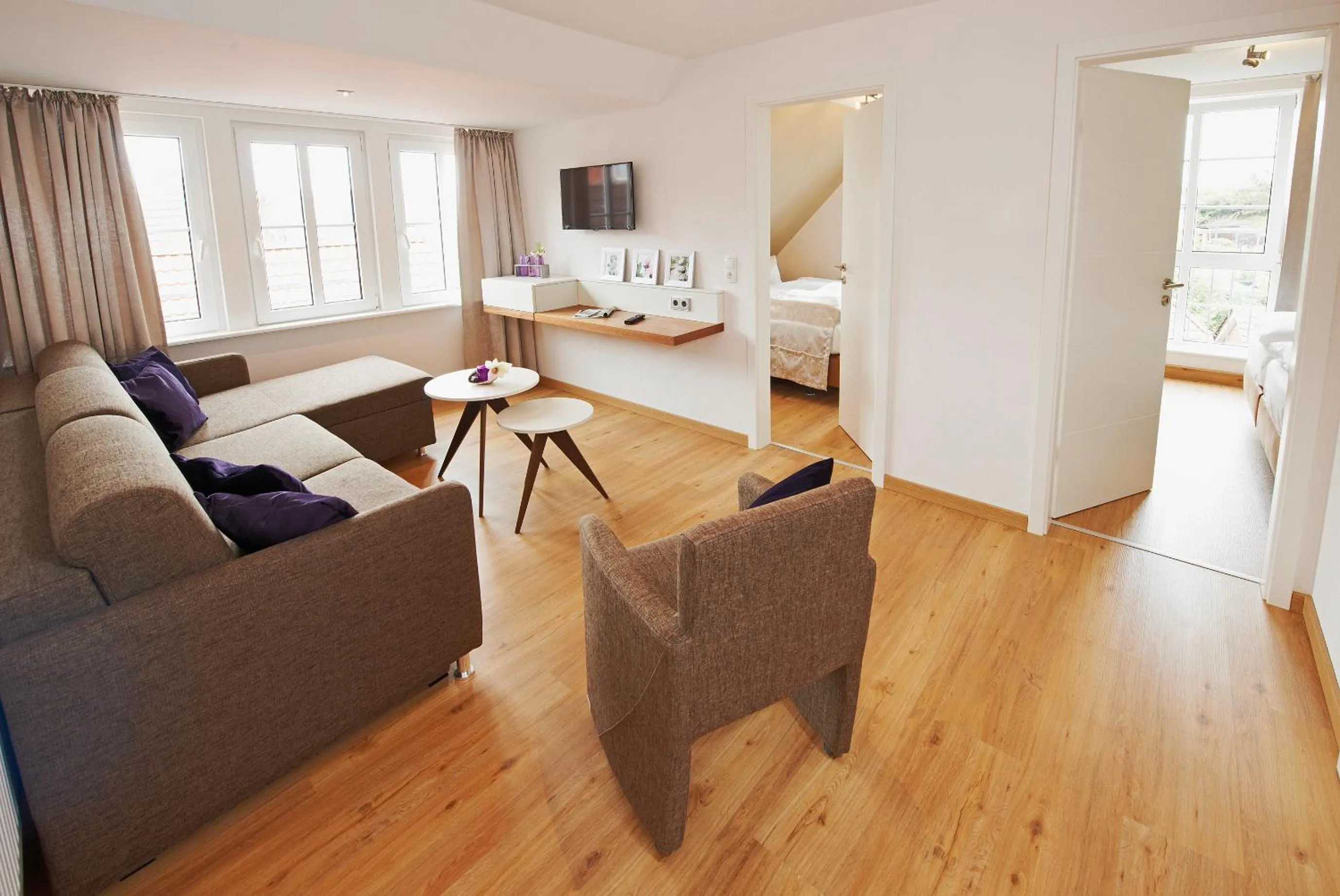 Living room, Bed in Hotel Nordwind