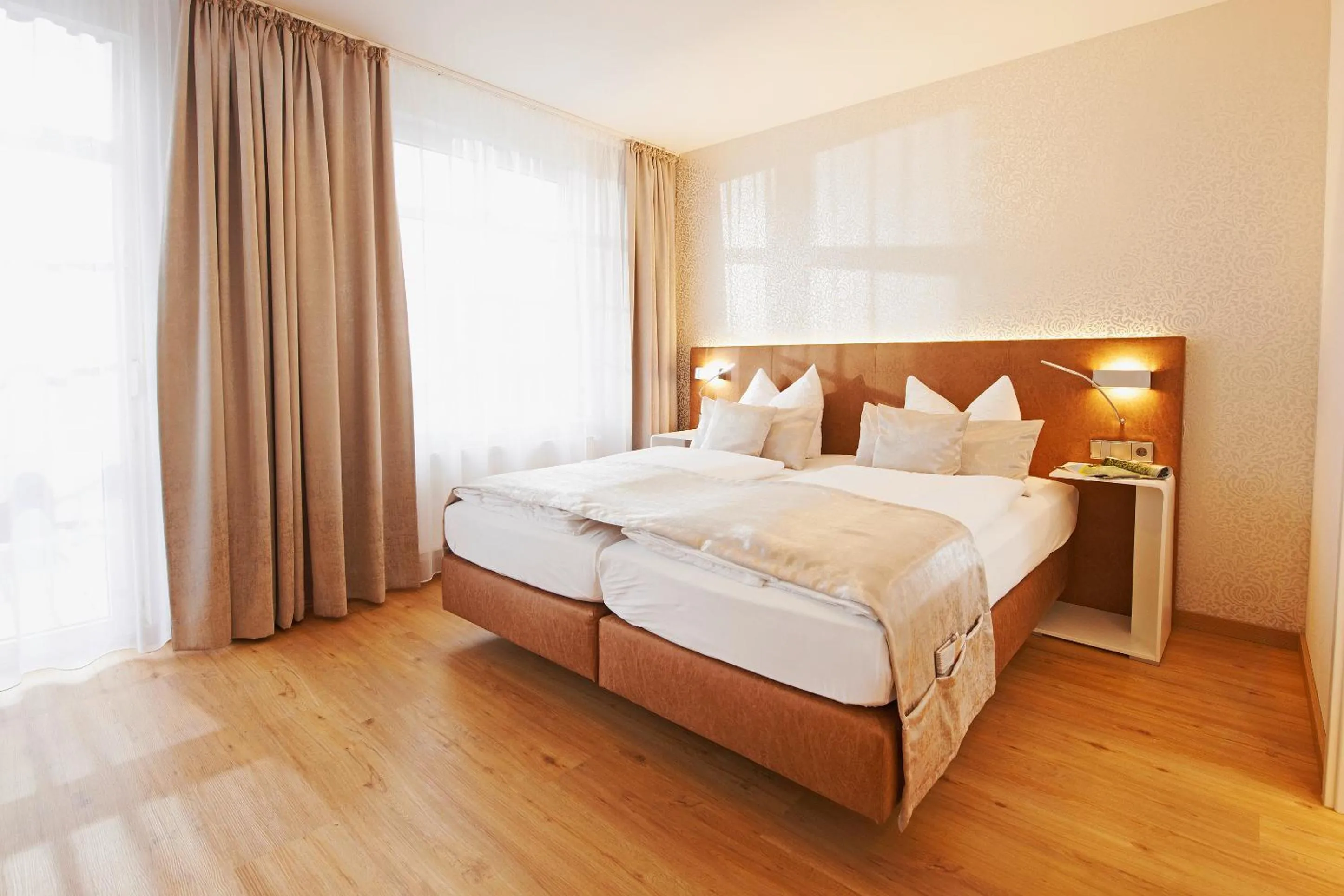 Decorative detail, Bed in Hotel Nordwind