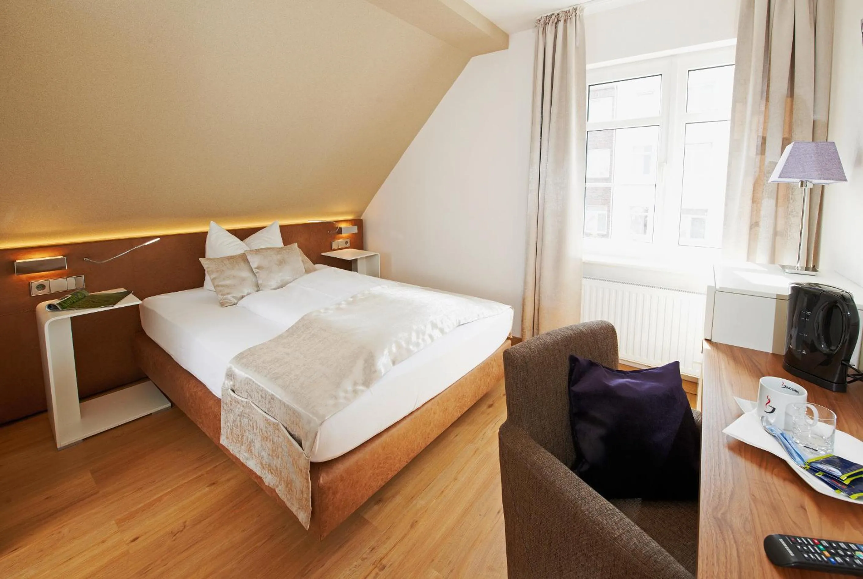 Decorative detail, Bed in Hotel Nordwind