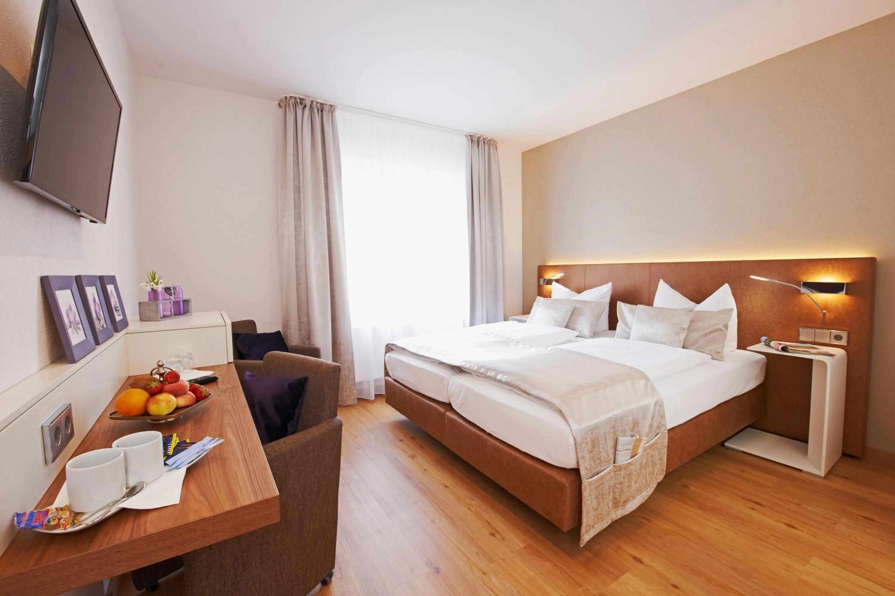 Decorative detail, Bed in Hotel Nordwind