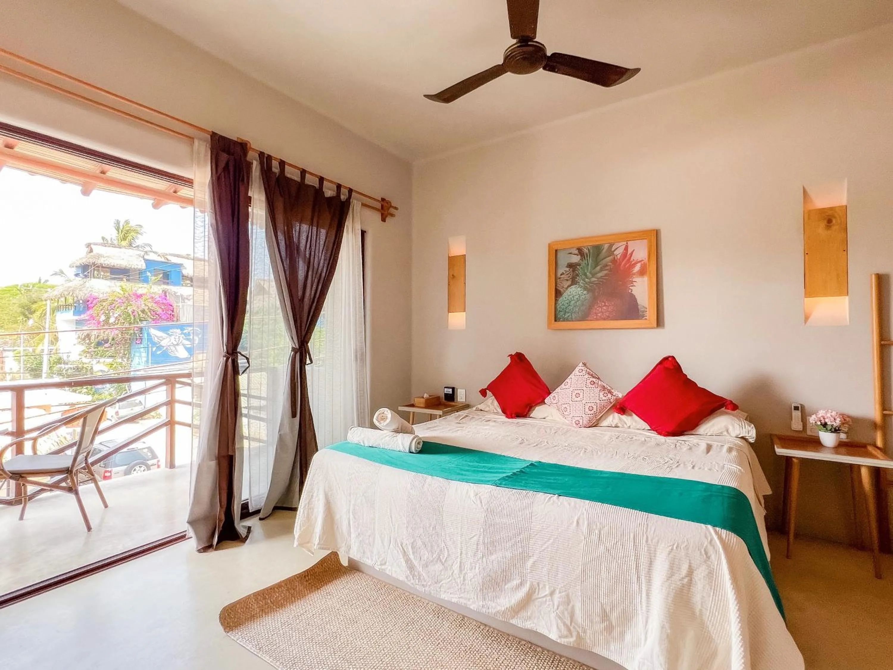 Bed in Punta Arena Surf Suites