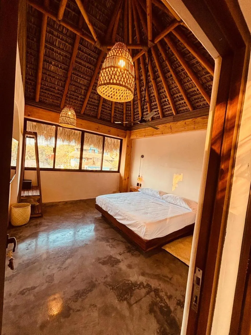 Bed in Punta Arena Surf Suites