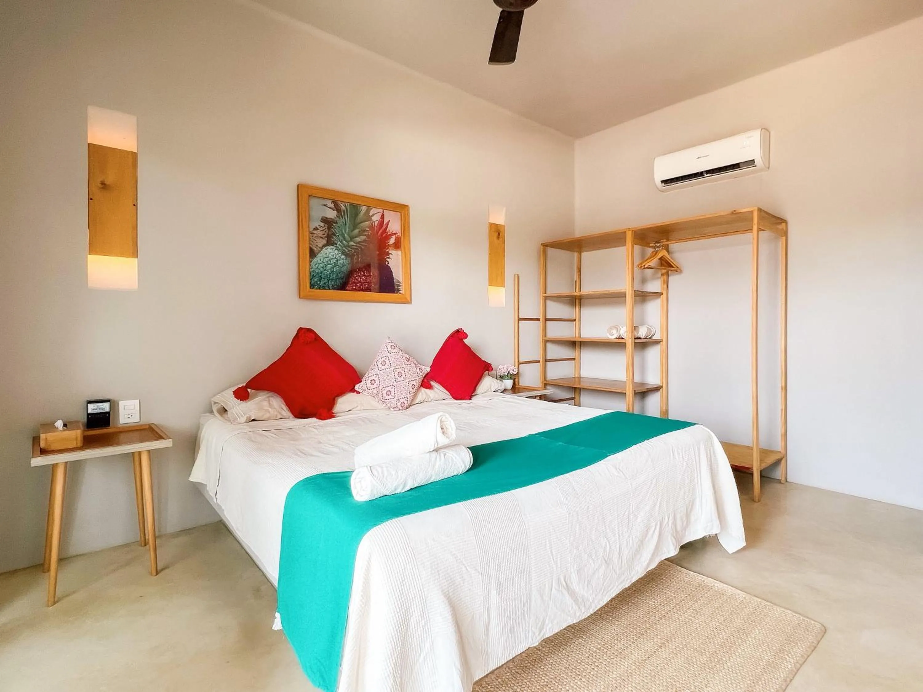 Bed in Punta Arena Surf Suites