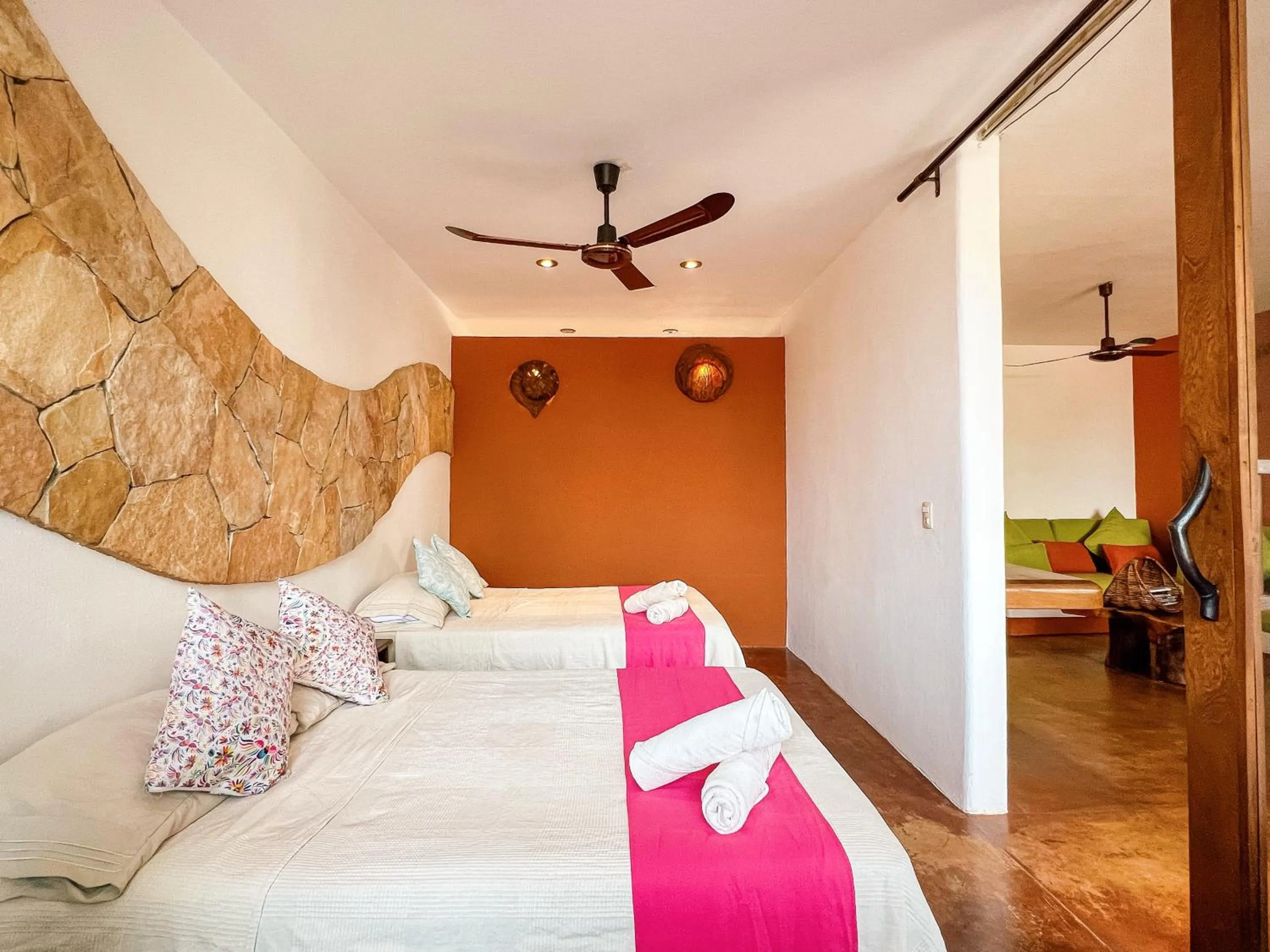 Bed in Punta Arena Surf Suites