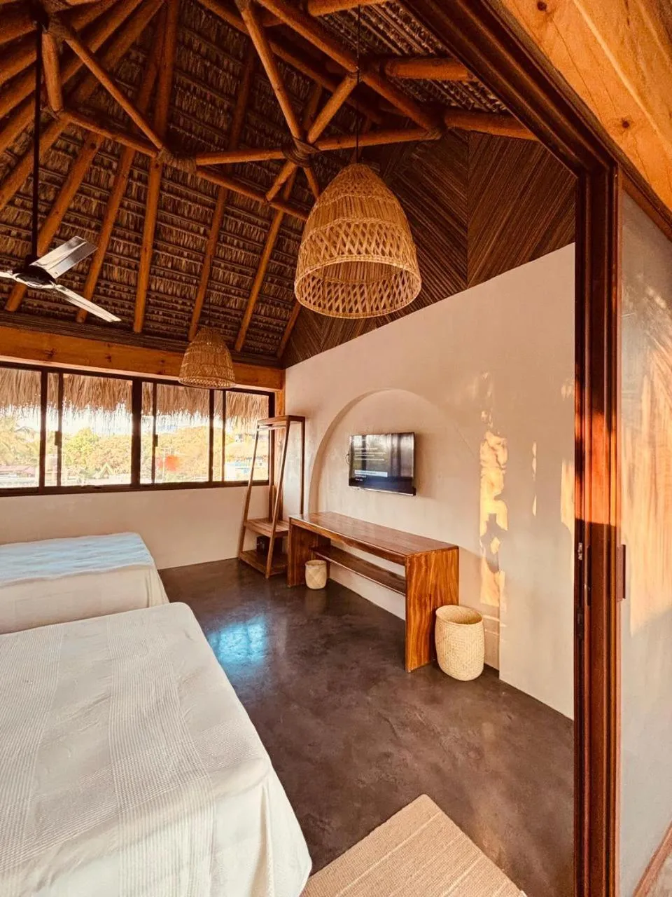 Bed in Punta Arena Surf Suites