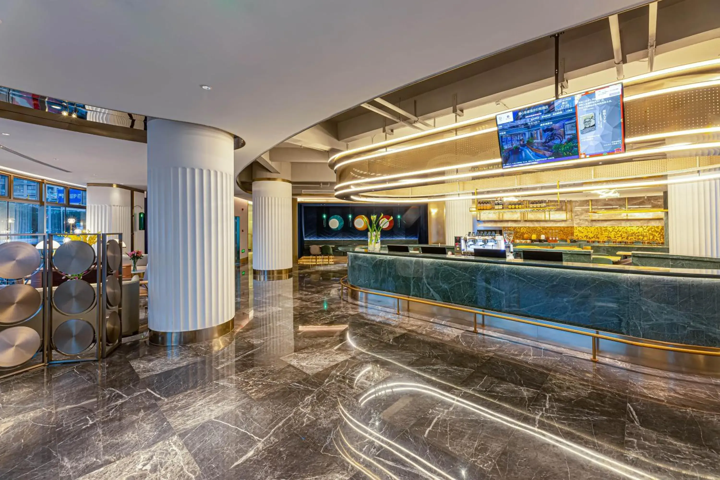 Lobby or reception in Zhangjiagang Pedestrian Street Manxin Hotel Lobby or reception in Zhangjiagang Pedestrian Street Manxin Hotel