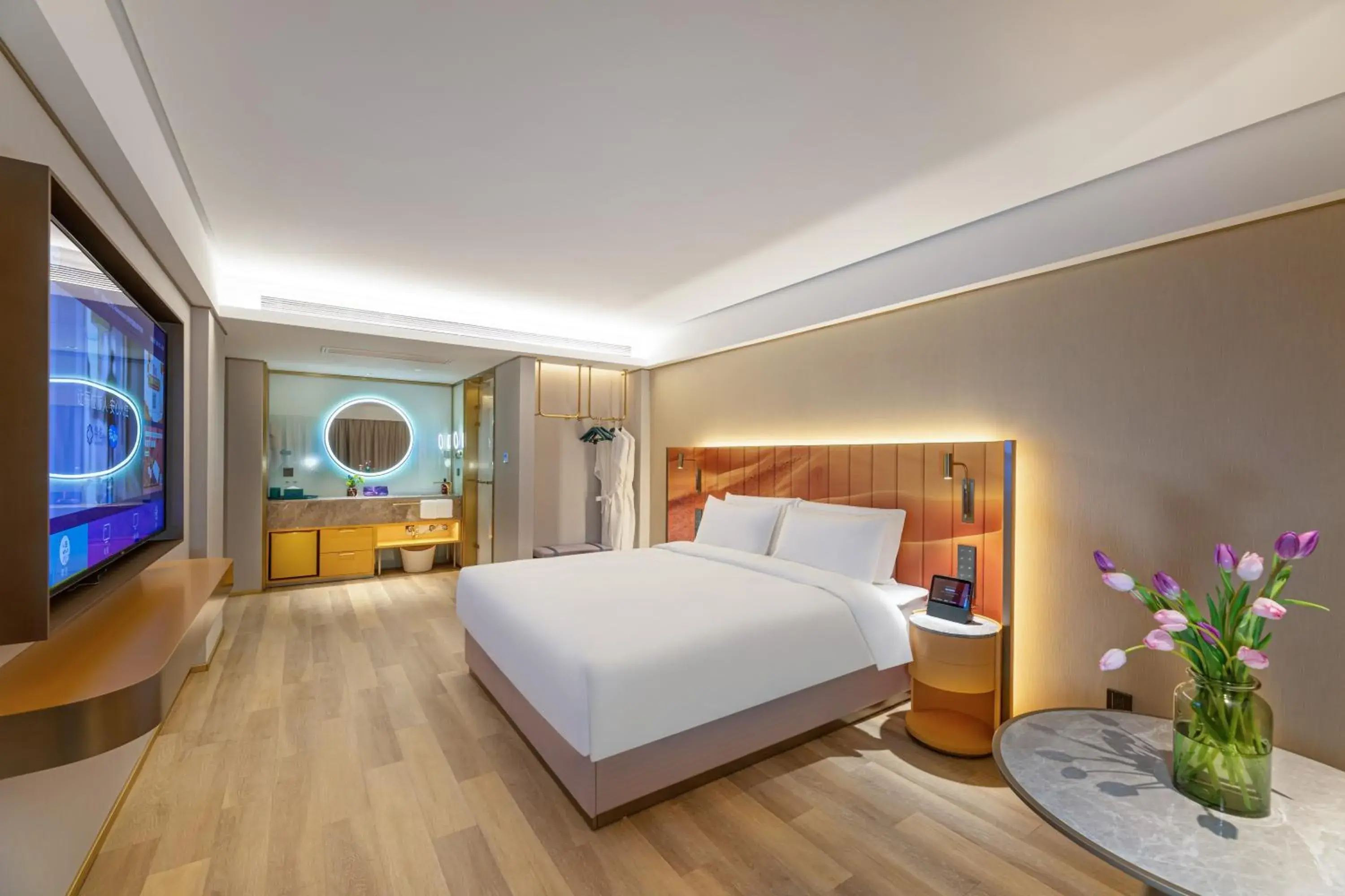 Photo of the whole room, Bed in Zhangjiagang Pedestrian Street Manxin Hotel Photo of the whole room, Bed in Zhangjiagang Pedestrian Street Manxin Hotel