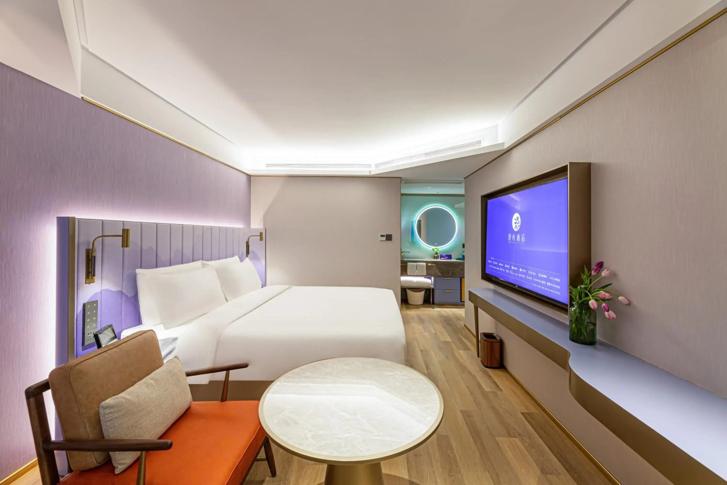 Photo of the whole room, Bed in Zhangjiagang Pedestrian Street Manxin Hotel Photo of the whole room, Bed in Zhangjiagang Pedestrian Street Manxin Hotel