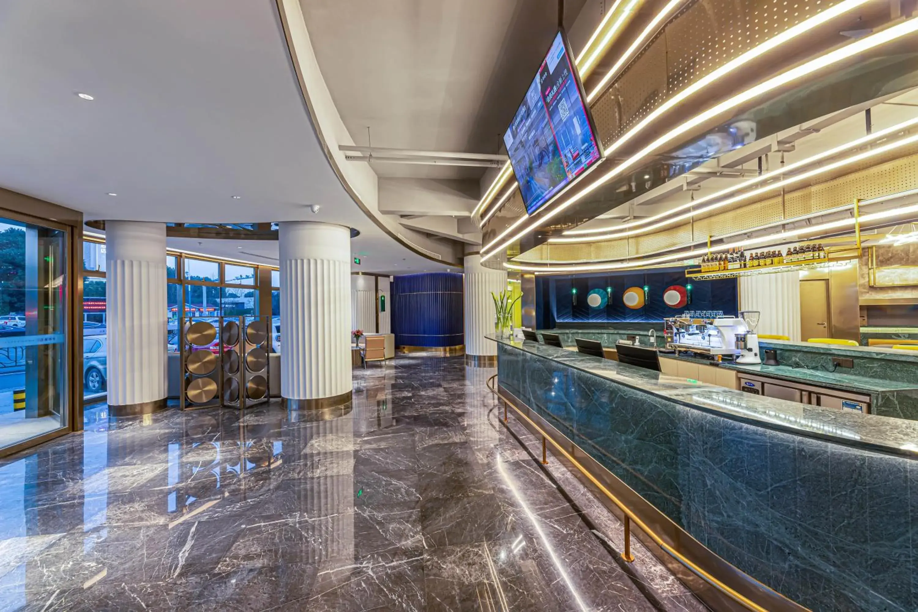 Lobby or reception in Zhangjiagang Pedestrian Street Manxin Hotel Lobby or reception in Zhangjiagang Pedestrian Street Manxin Hotel