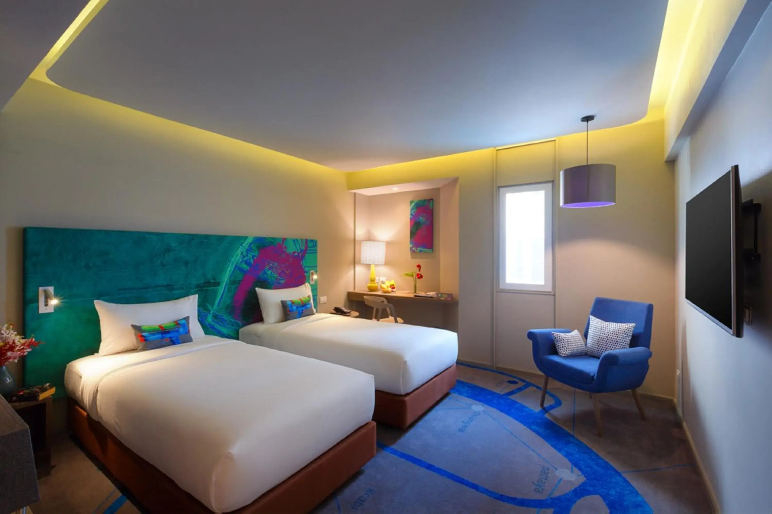 Deluxe Twin Room in Tinidee Trendy Bangkok Khaosan Deluxe Twin Room in Tinidee Trendy Bangkok Khaosan