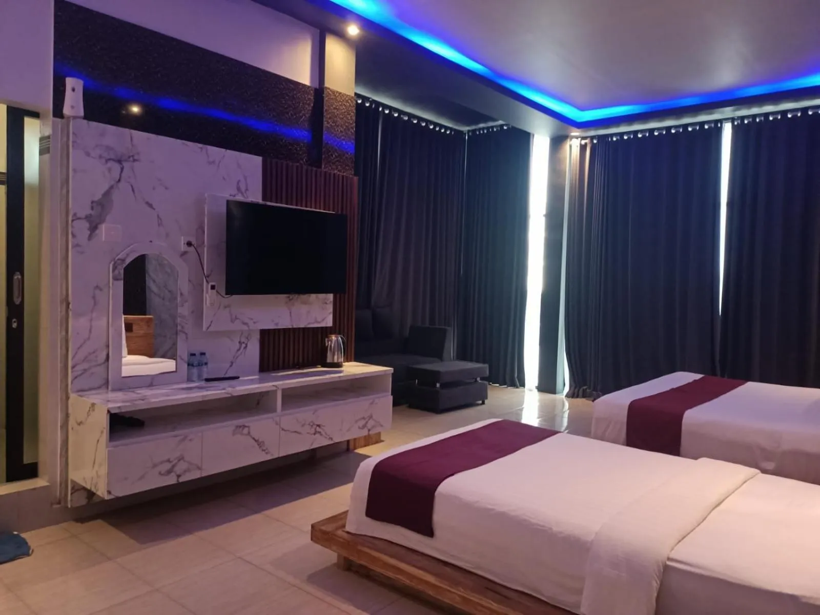 Bed in Kelingking Sunset Point Hotel & Spa