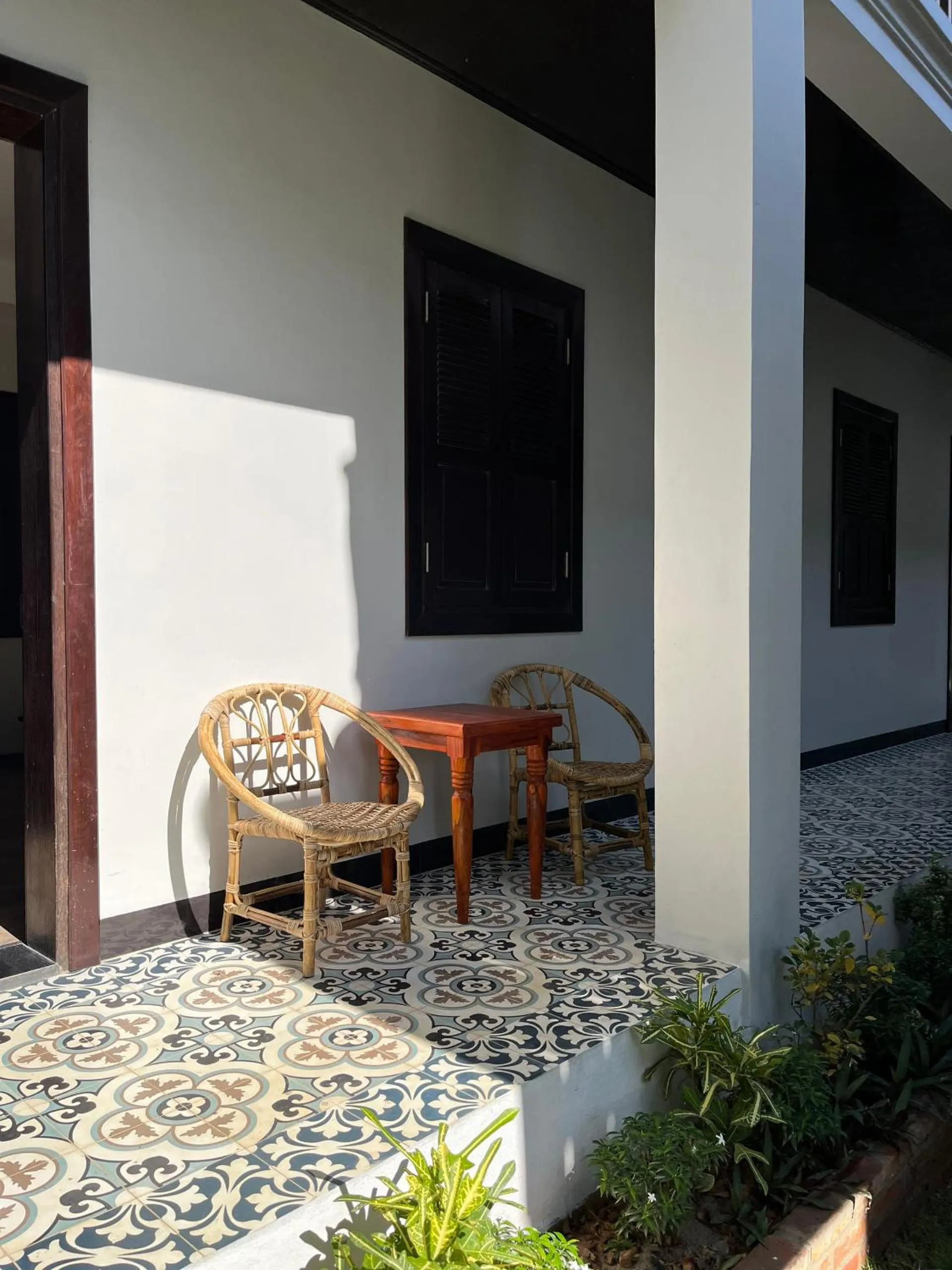 Patio in Villa Namkhan Heritage