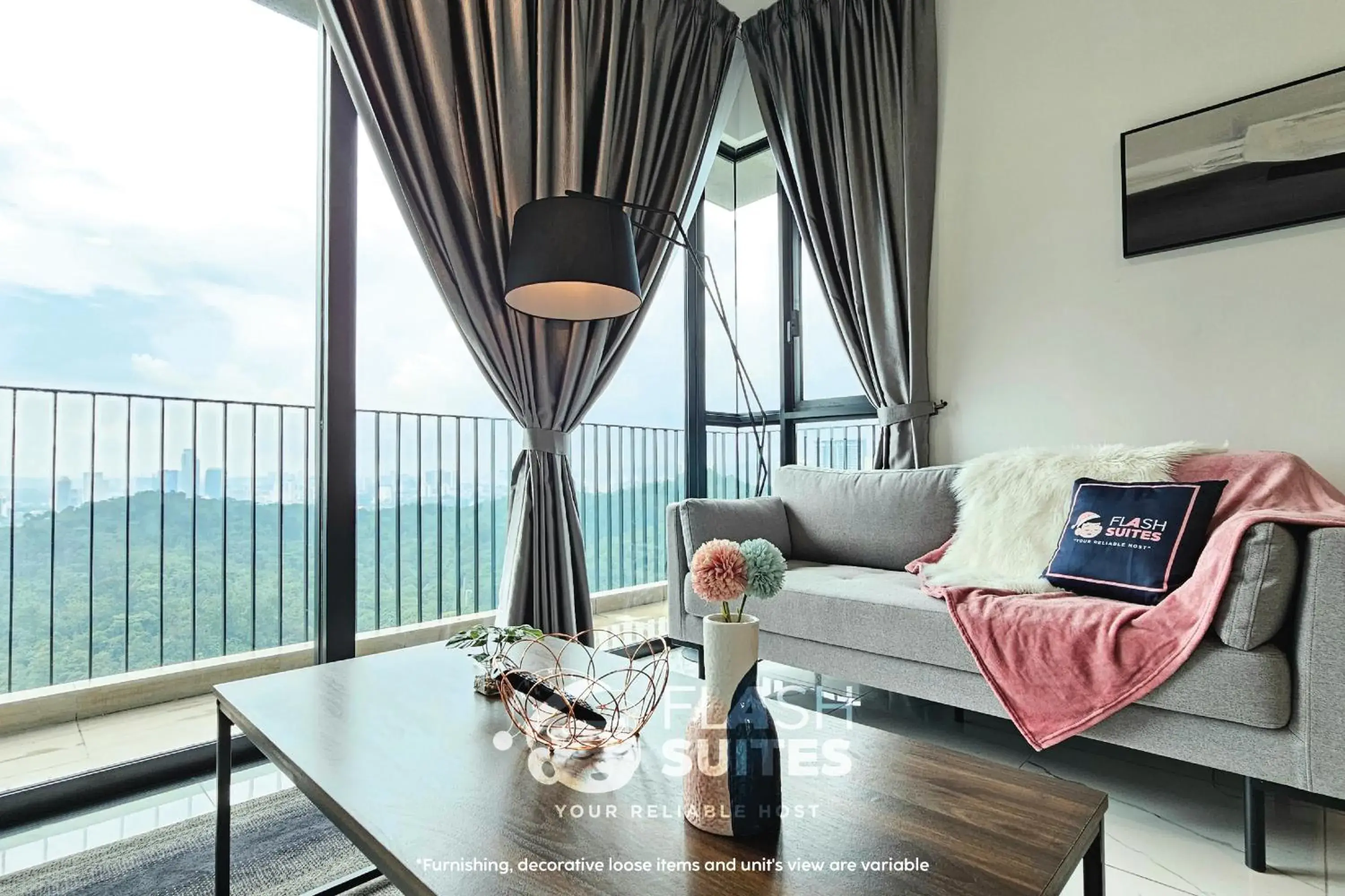 Living room in Cubic Botanical Premium Suites @ Bangsar South Living room in Cubic Botanical Premium Suites @ Bangsar South