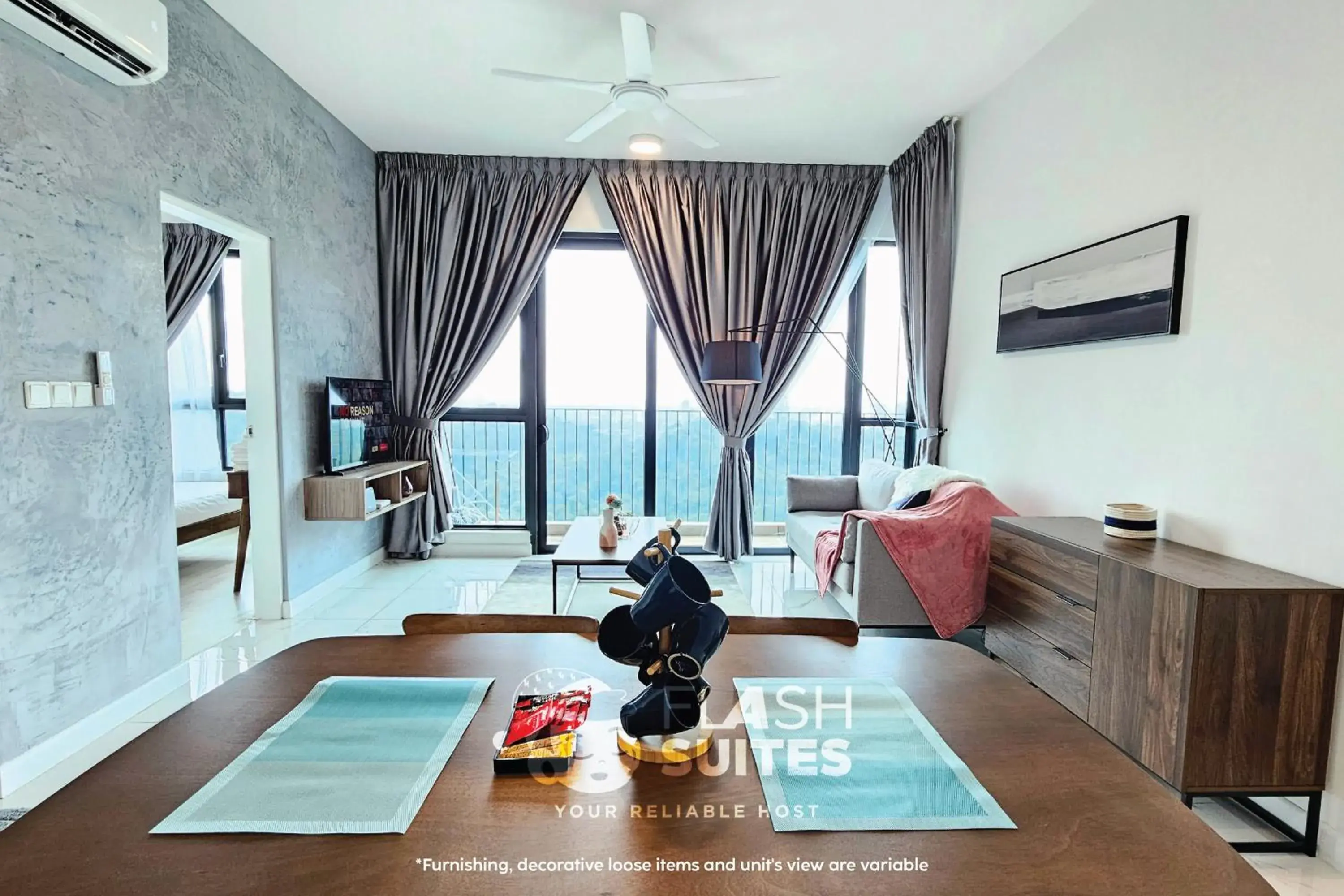 Living room in Cubic Botanical Premium Suites @ Bangsar South Living room in Cubic Botanical Premium Suites @ Bangsar South