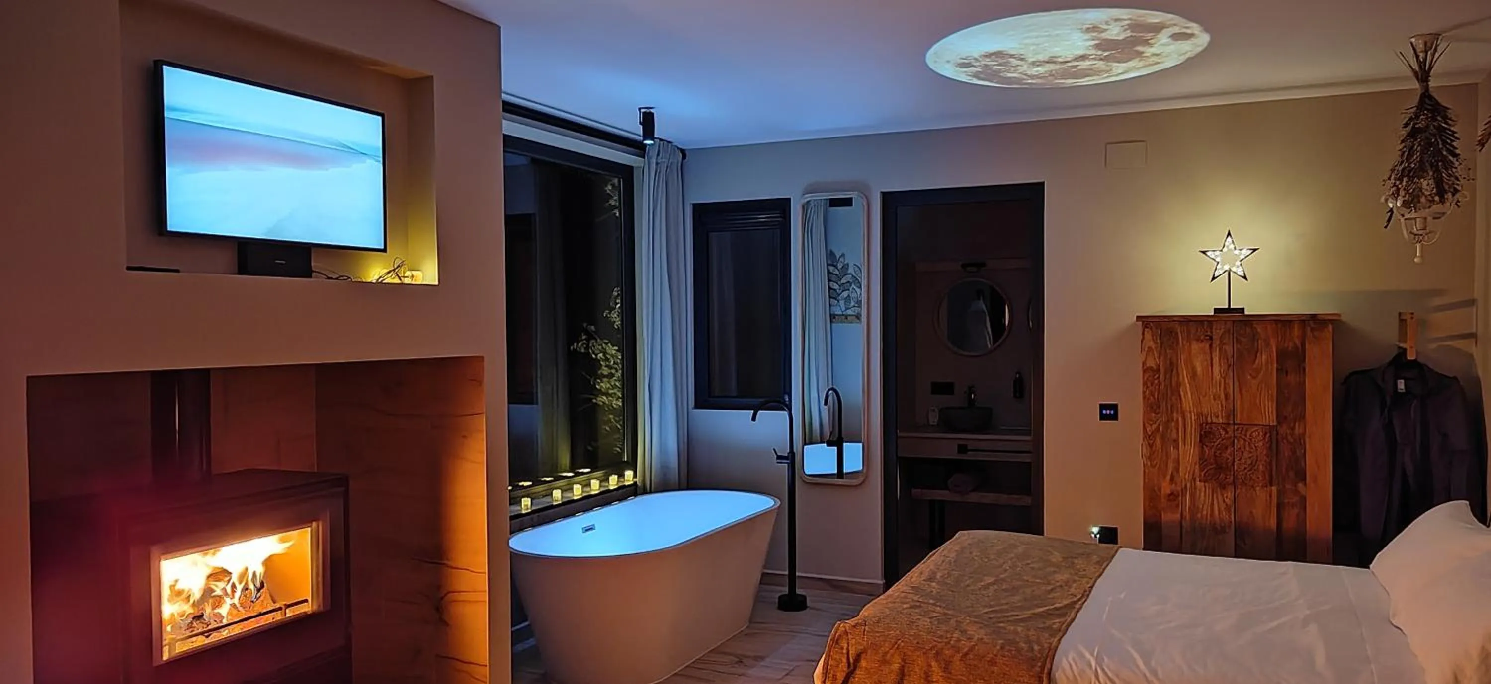 Bath, Bed in Las estrellas del duende
