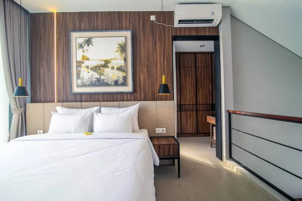 Bed in De'Kunyit Villa