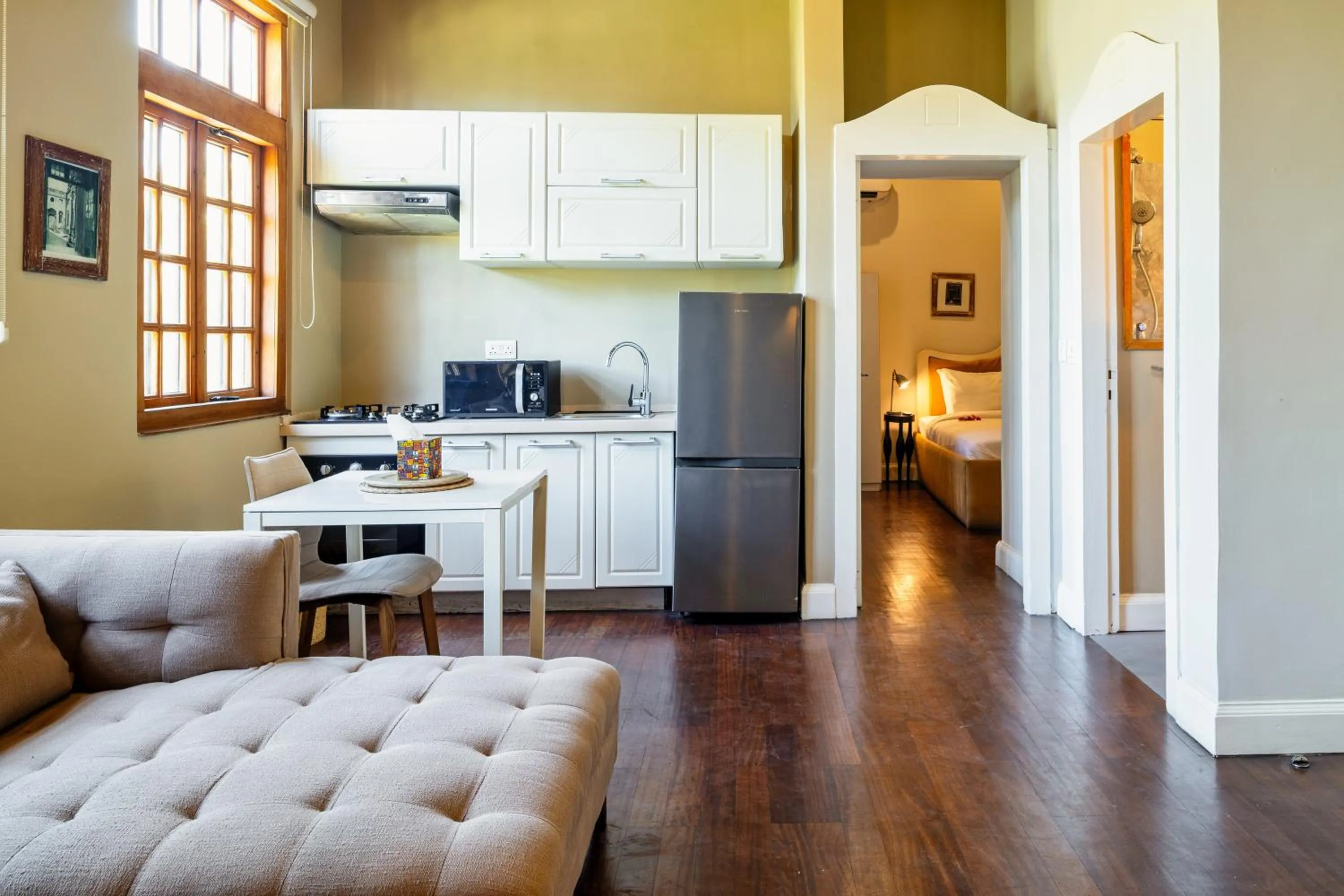 Kitchen or kitchenette in Olma Hotel & Suites