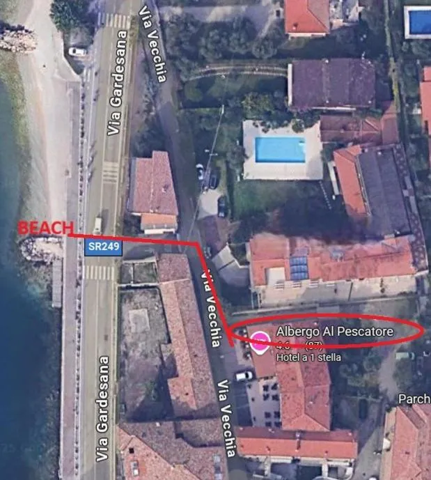 Beach in Albergo Al Pescatore