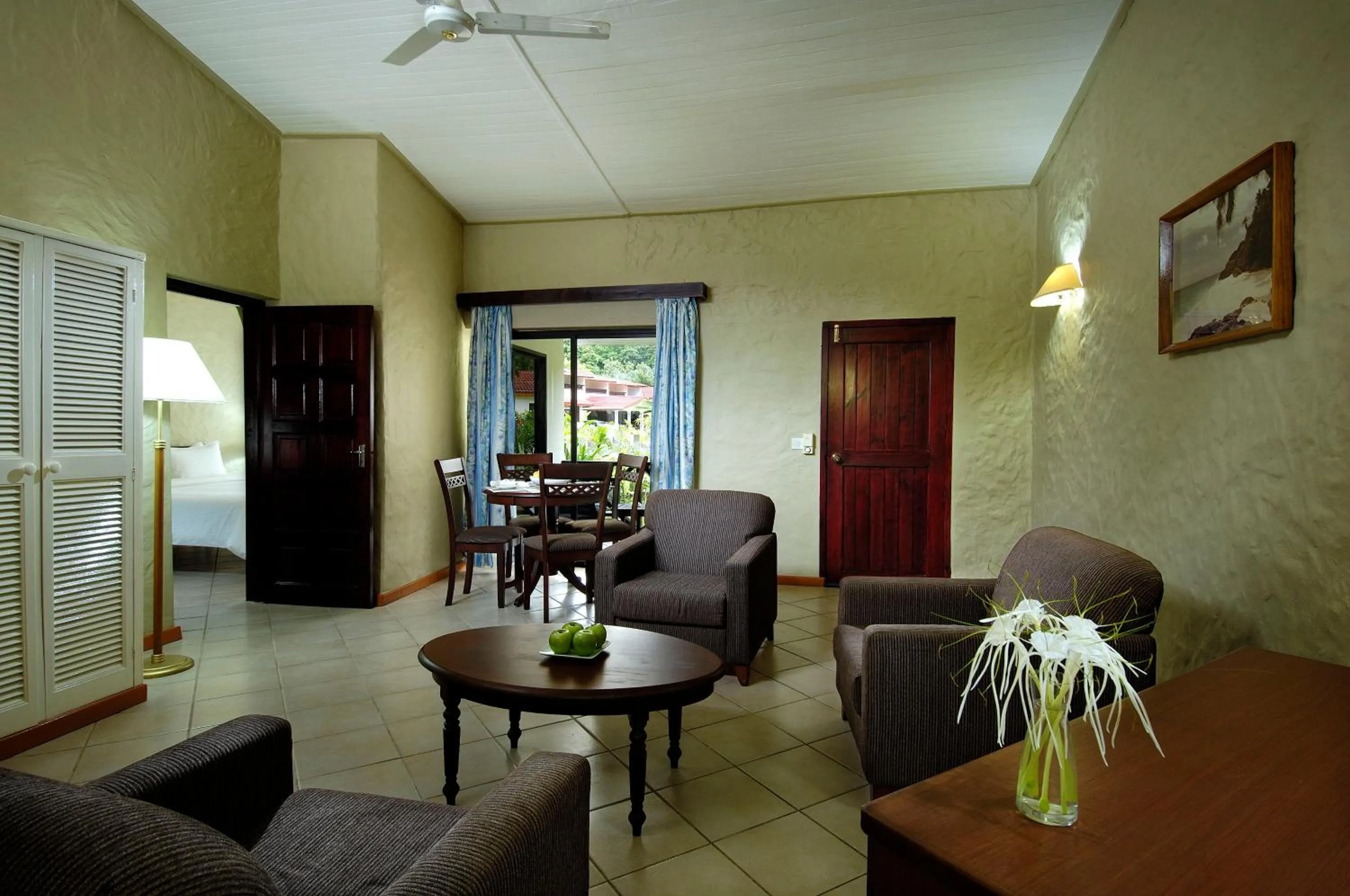 Living room in Berjaya Praslin Resort