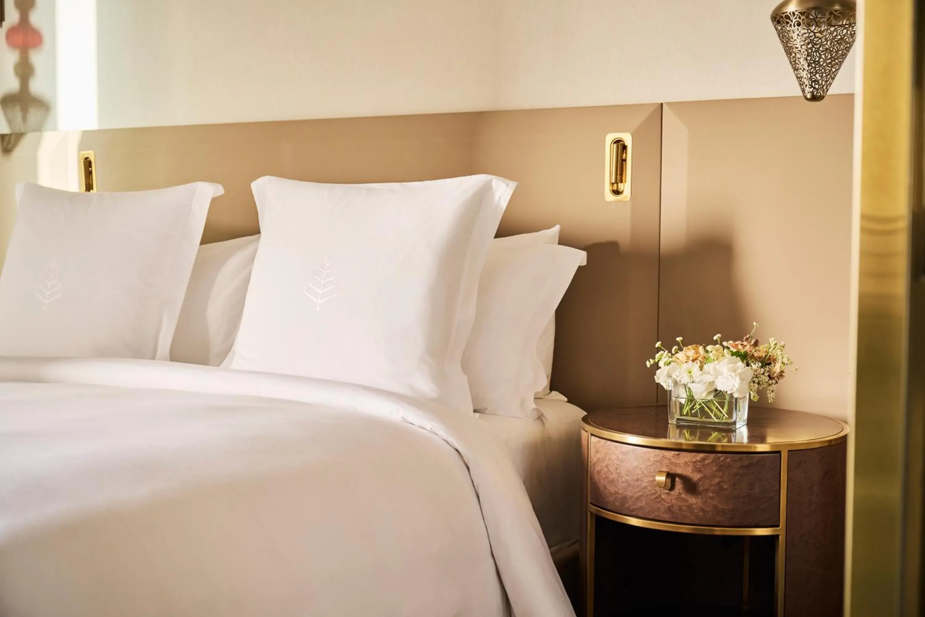 Bed in Four Seasons Hotel Rabat at Kasr Al Bahr Bed in Four Seasons Hotel Rabat at Kasr Al Bahr