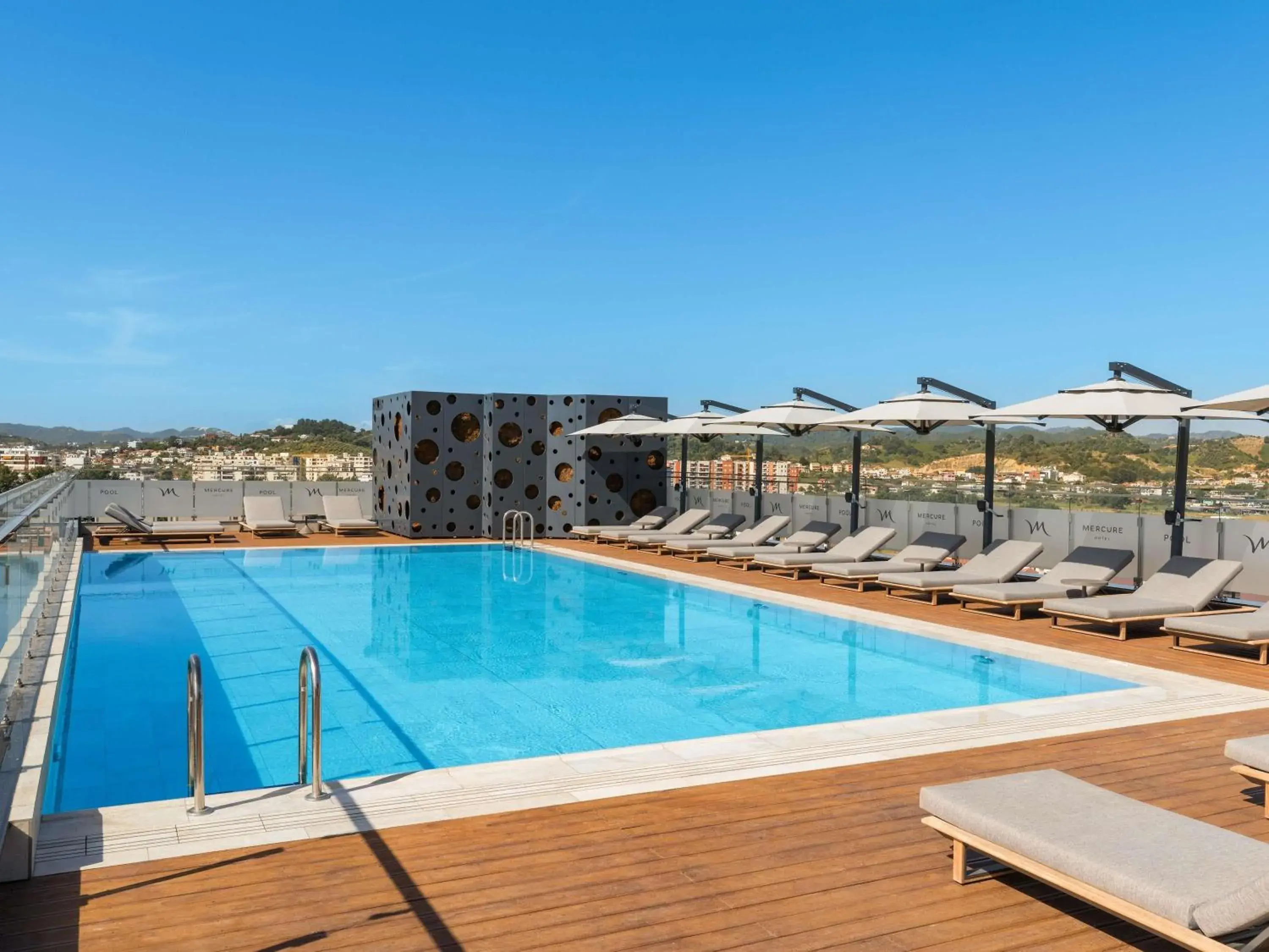 Pool view in Mercure Tirana Pool view in Mercure Tirana