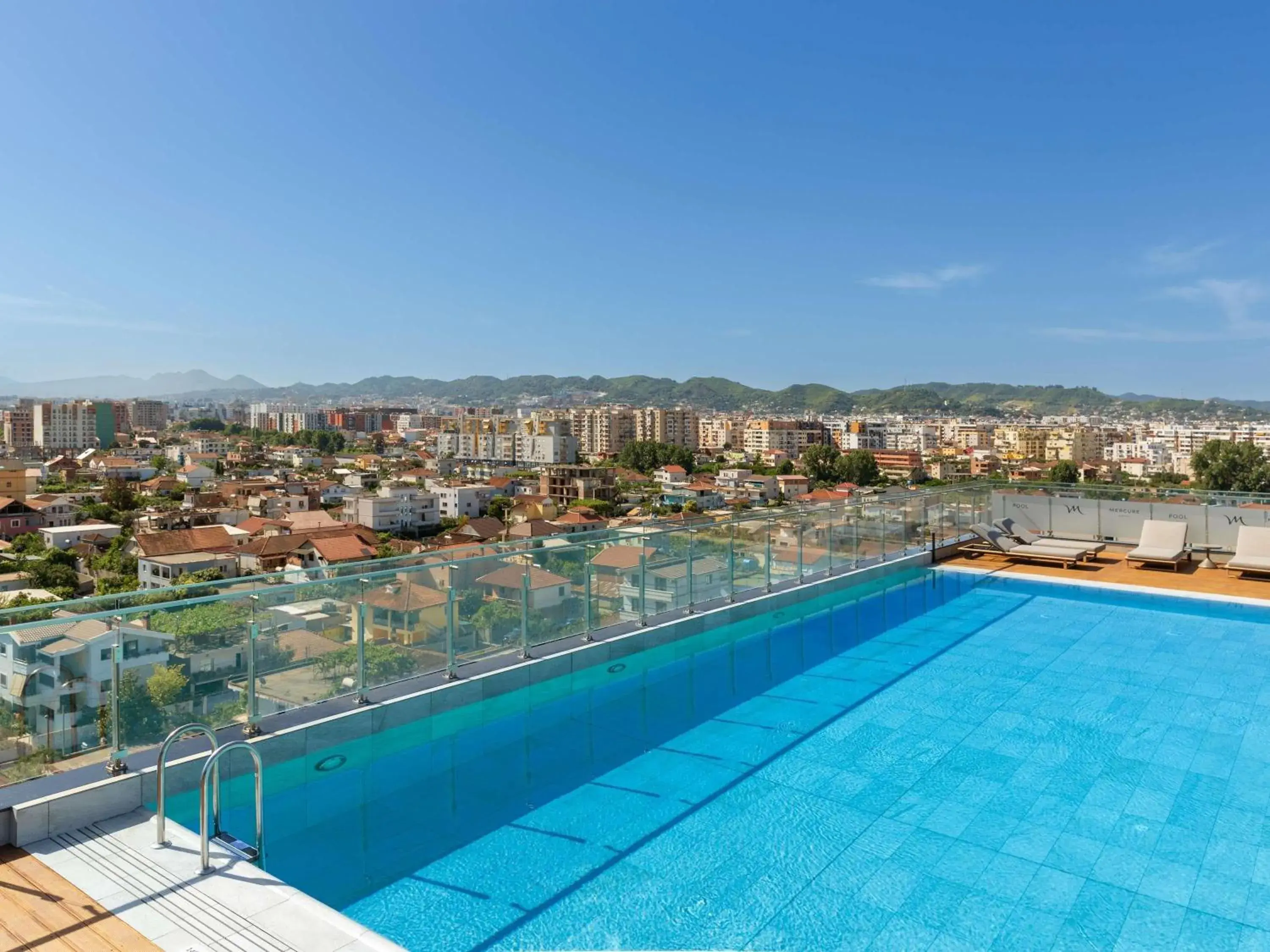 Pool view in Mercure Tirana Pool view in Mercure Tirana