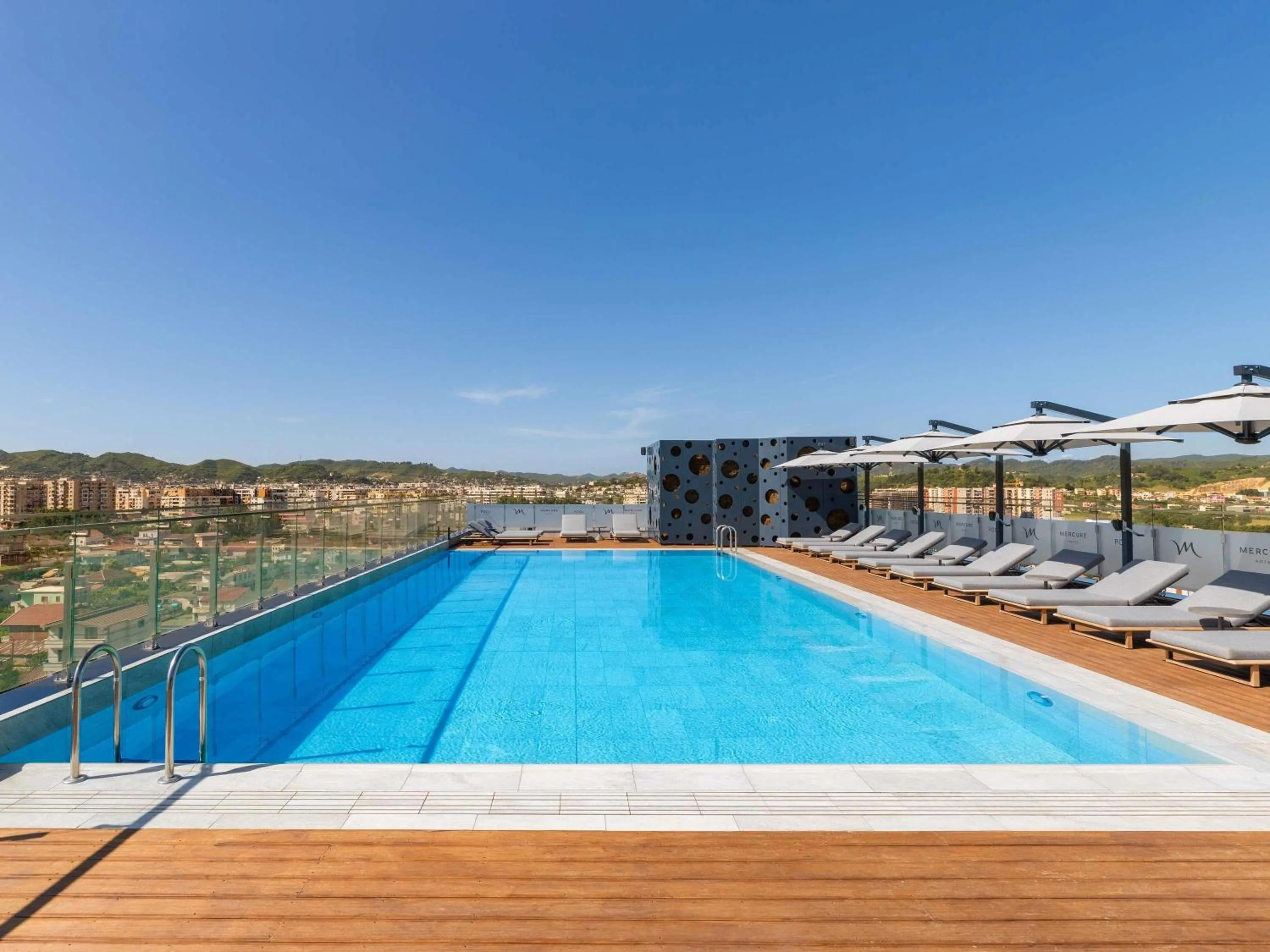 Pool view in Mercure Tirana