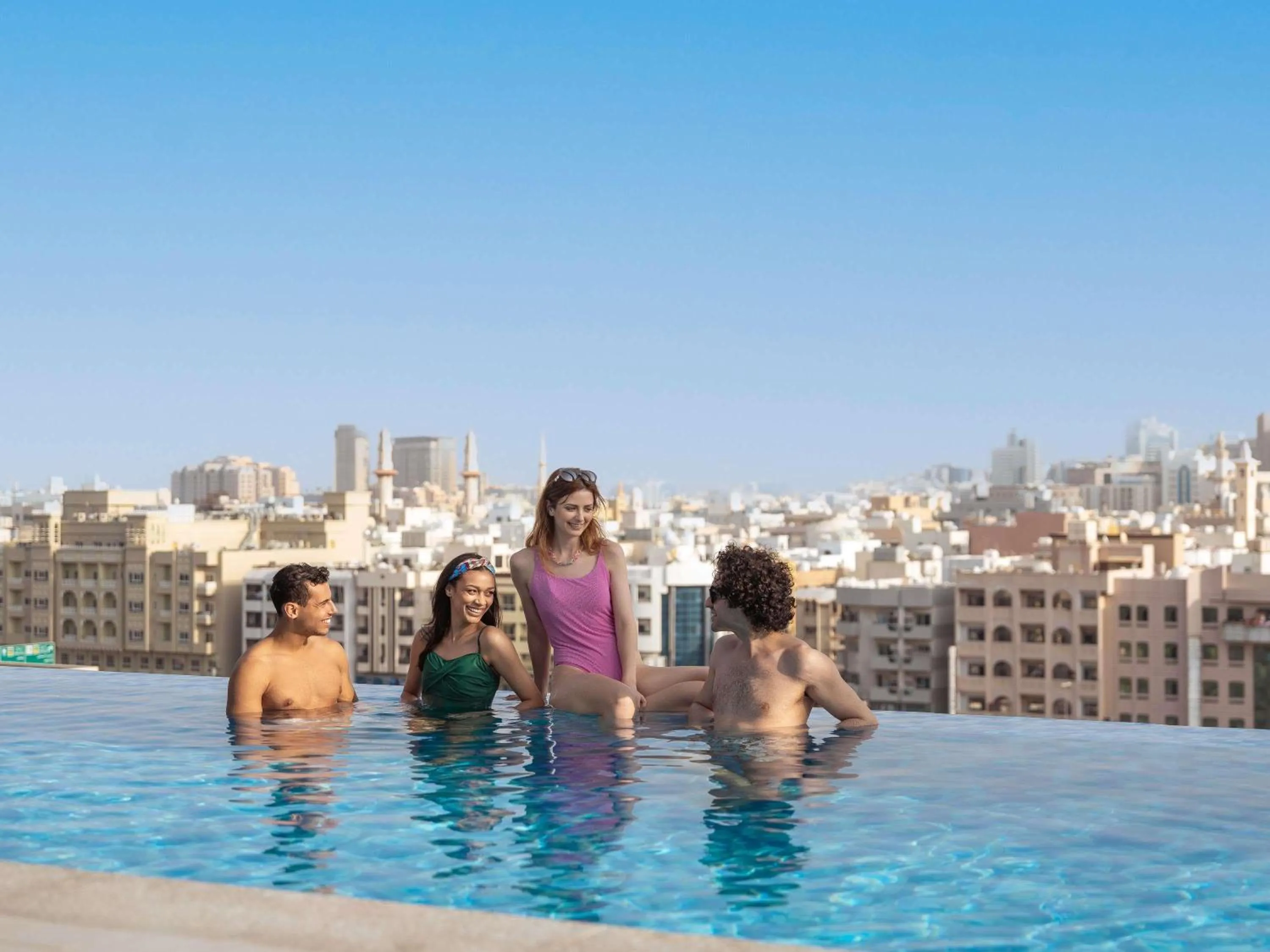 Pool view in Mercure Dubai Deira