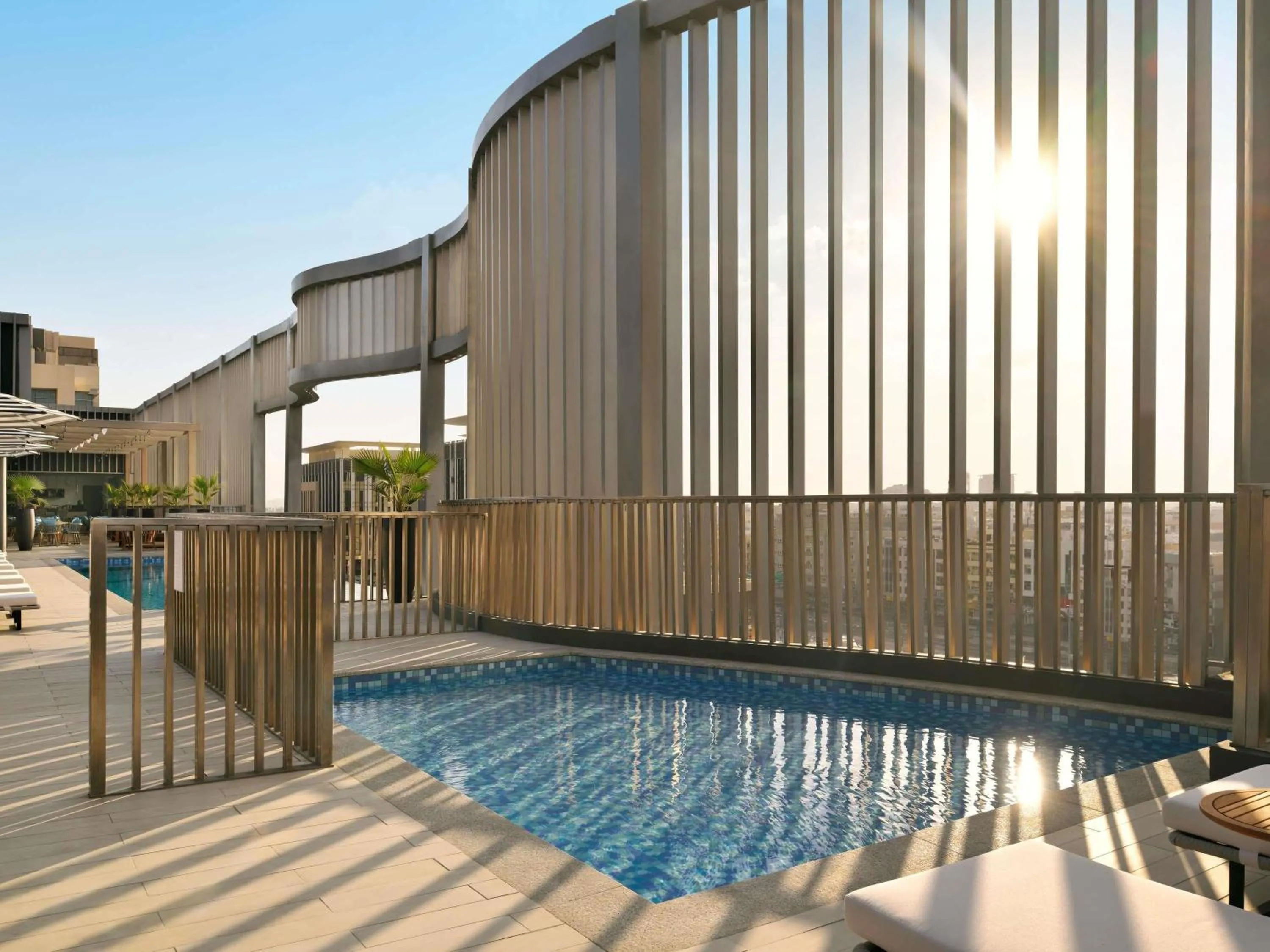 Pool view in Mercure Dubai Deira