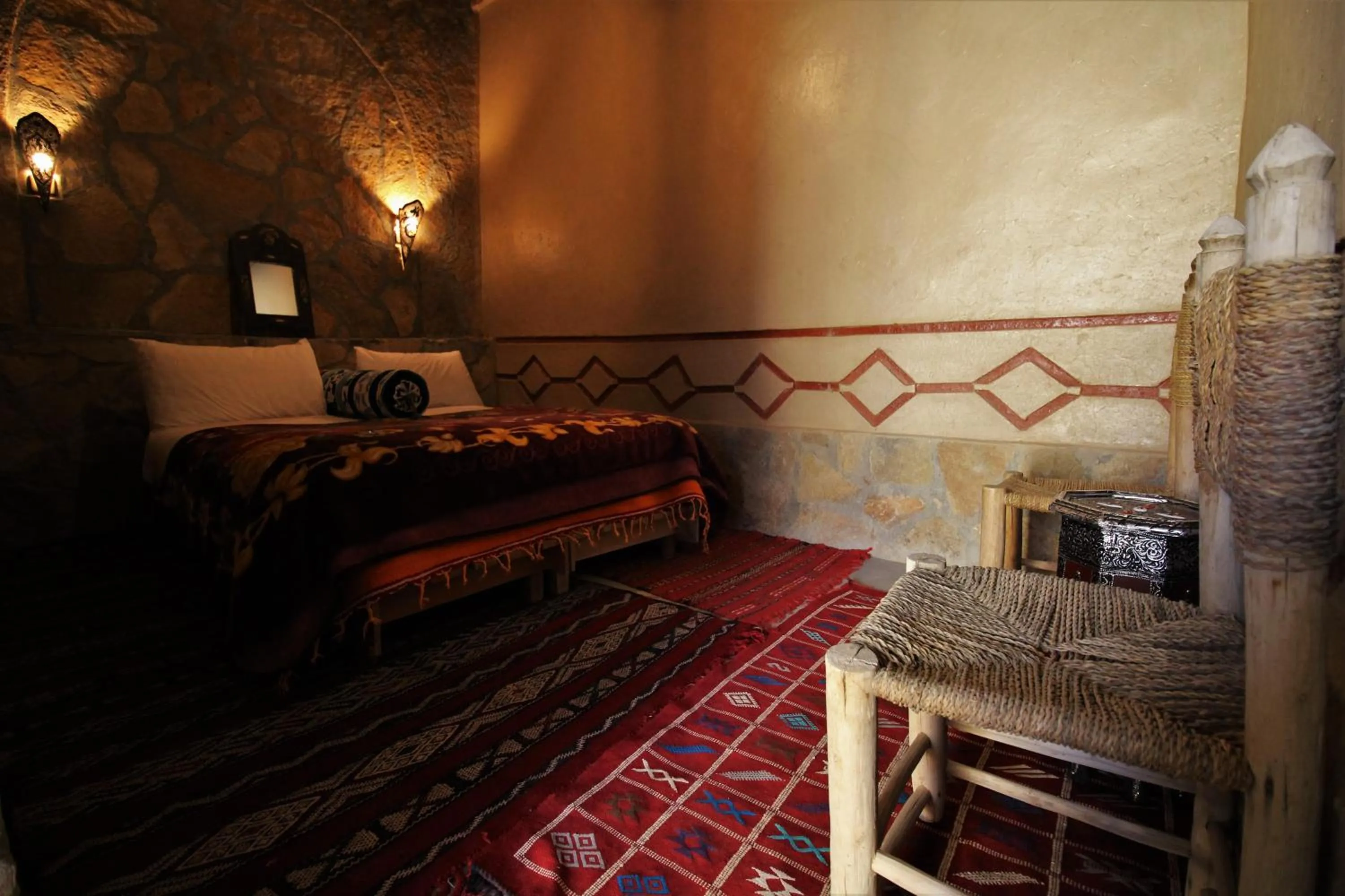 Bed in Auberge Ibrahim