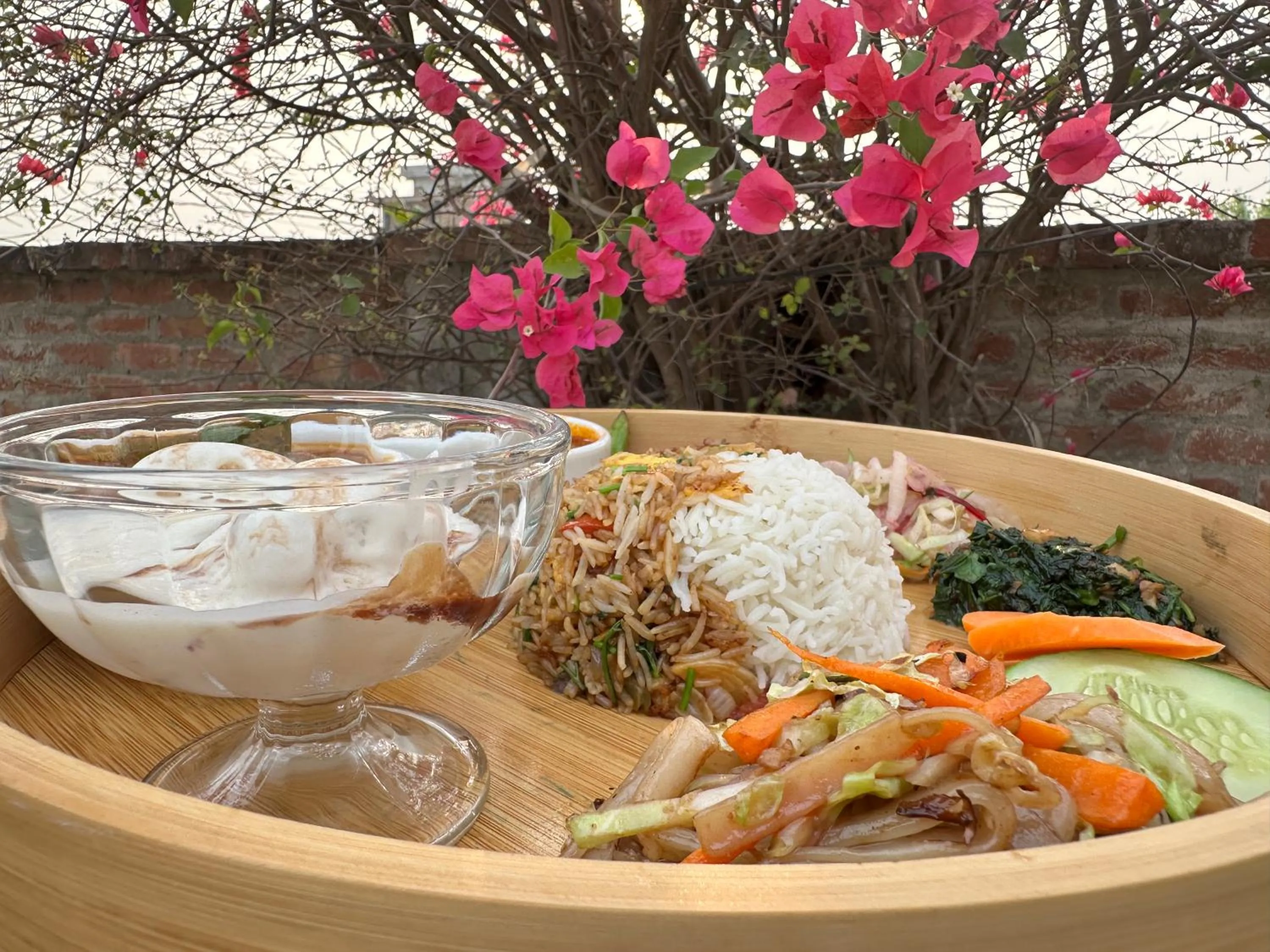 Food in Lumbini Five Elements Hotel