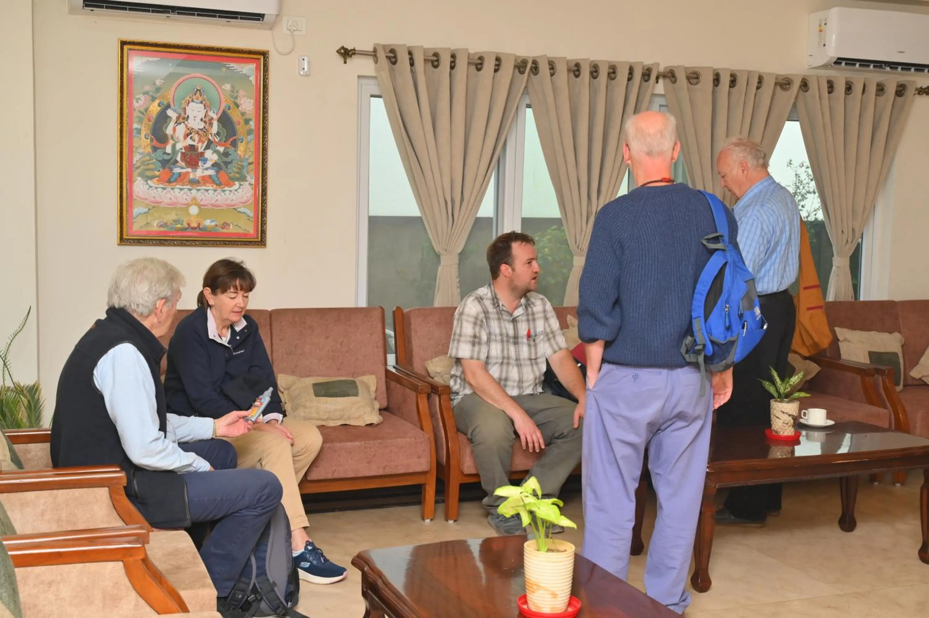 People in Lumbini Five Elements Hotel