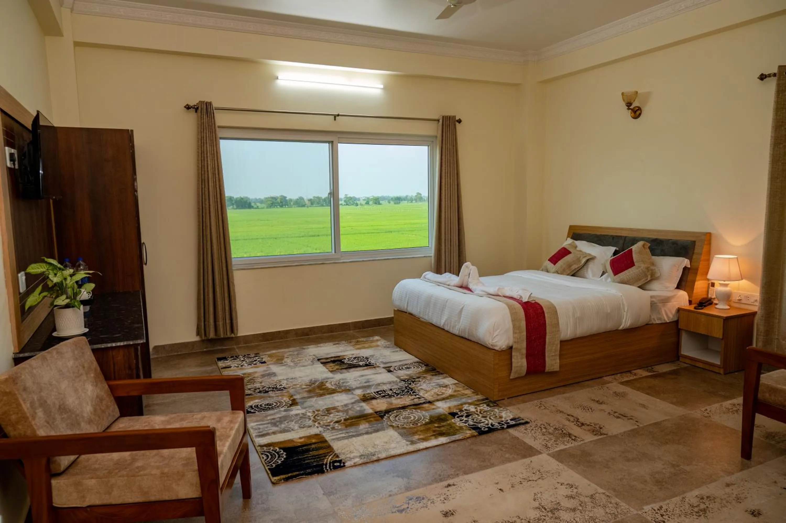 TV and multimedia, Bed in Lumbini Five Elements Hotel