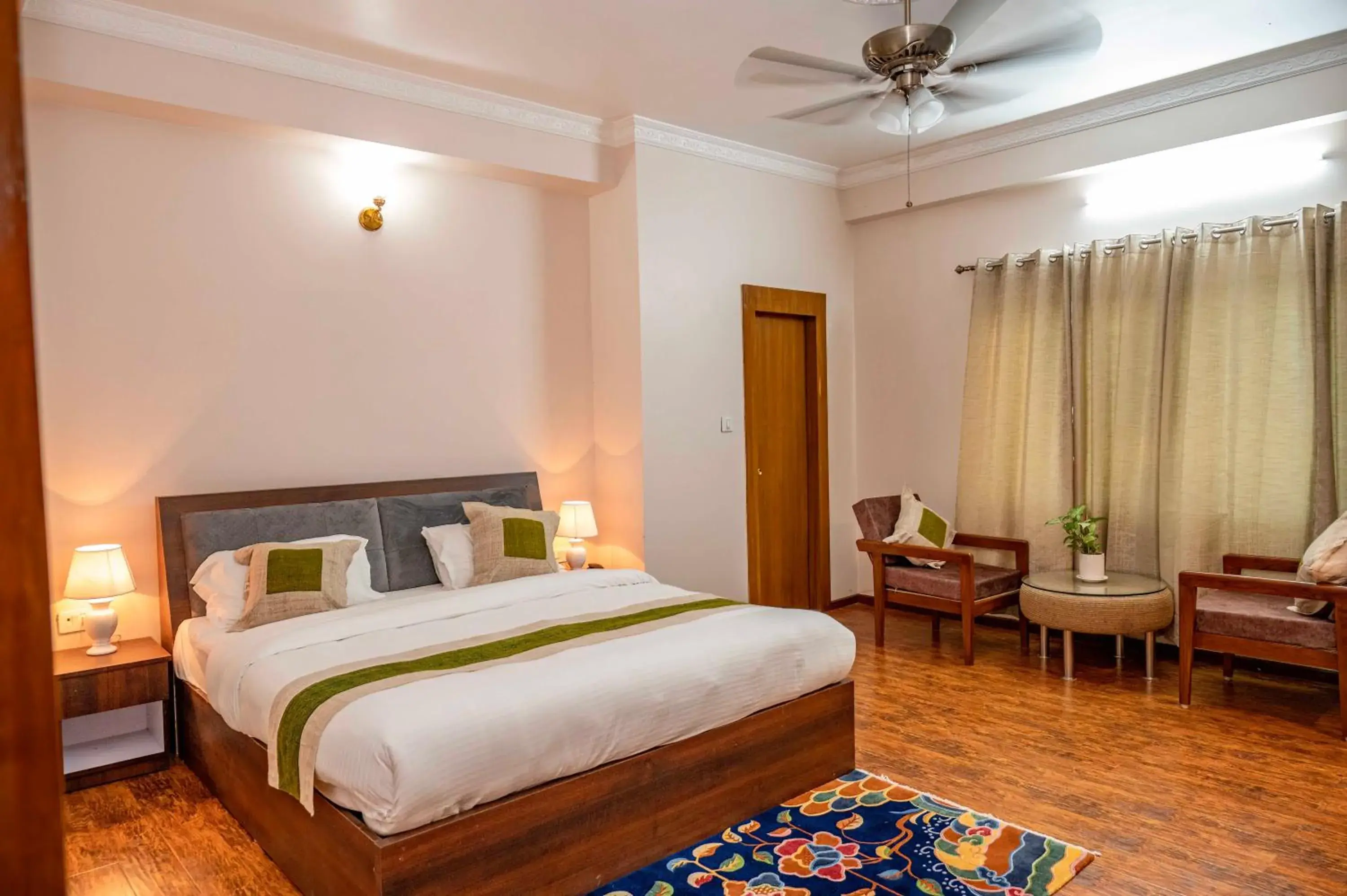 TV and multimedia, Bed in Lumbini Five Elements Hotel TV and multimedia, Bed in Lumbini Five Elements Hotel